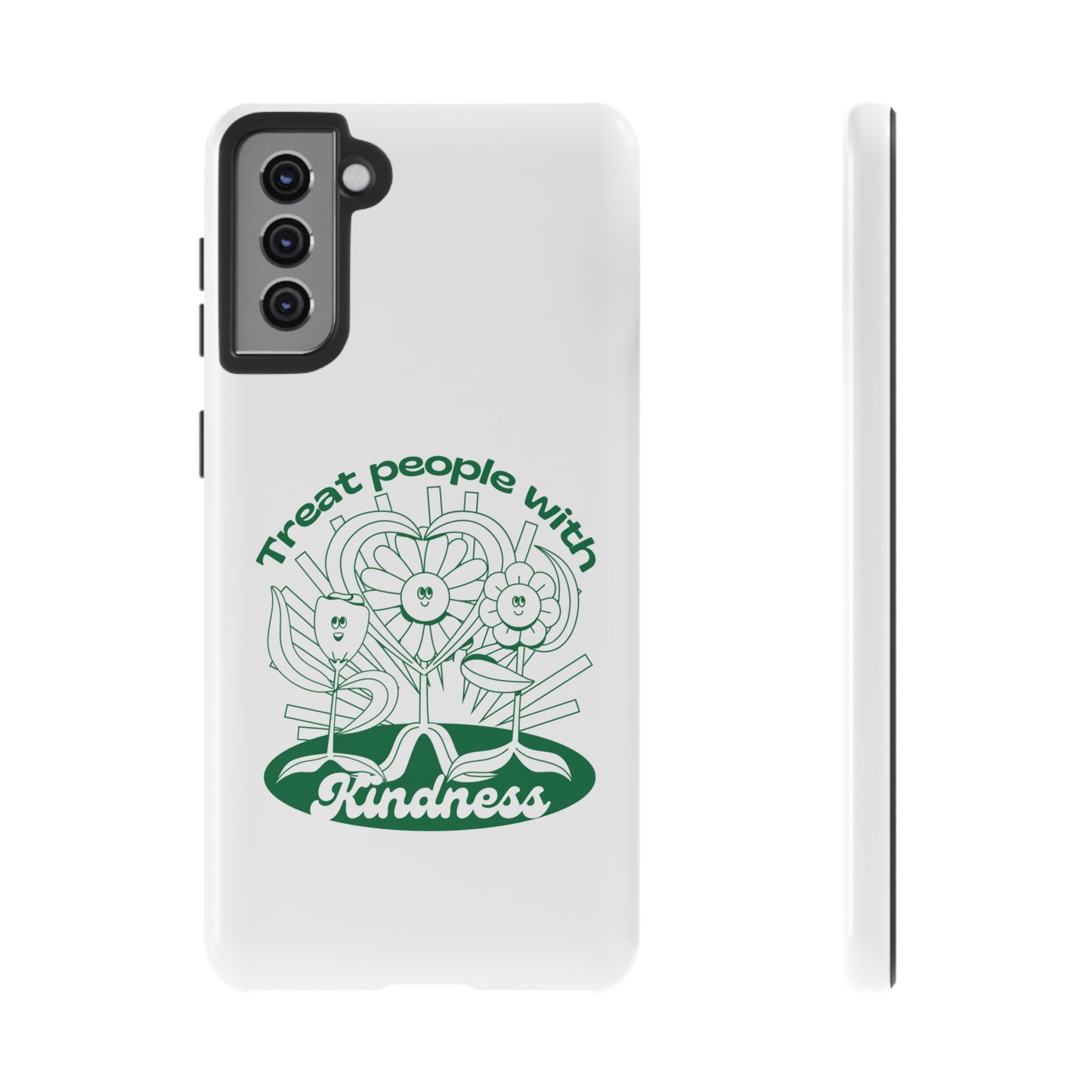 Treat People With Kindness Phone Case | iPhone 15 Plus/ Pro, 14, 13, 12| Google Pixel 7, Pro, 5| Samsung Galaxy S23 All Major Phone Models