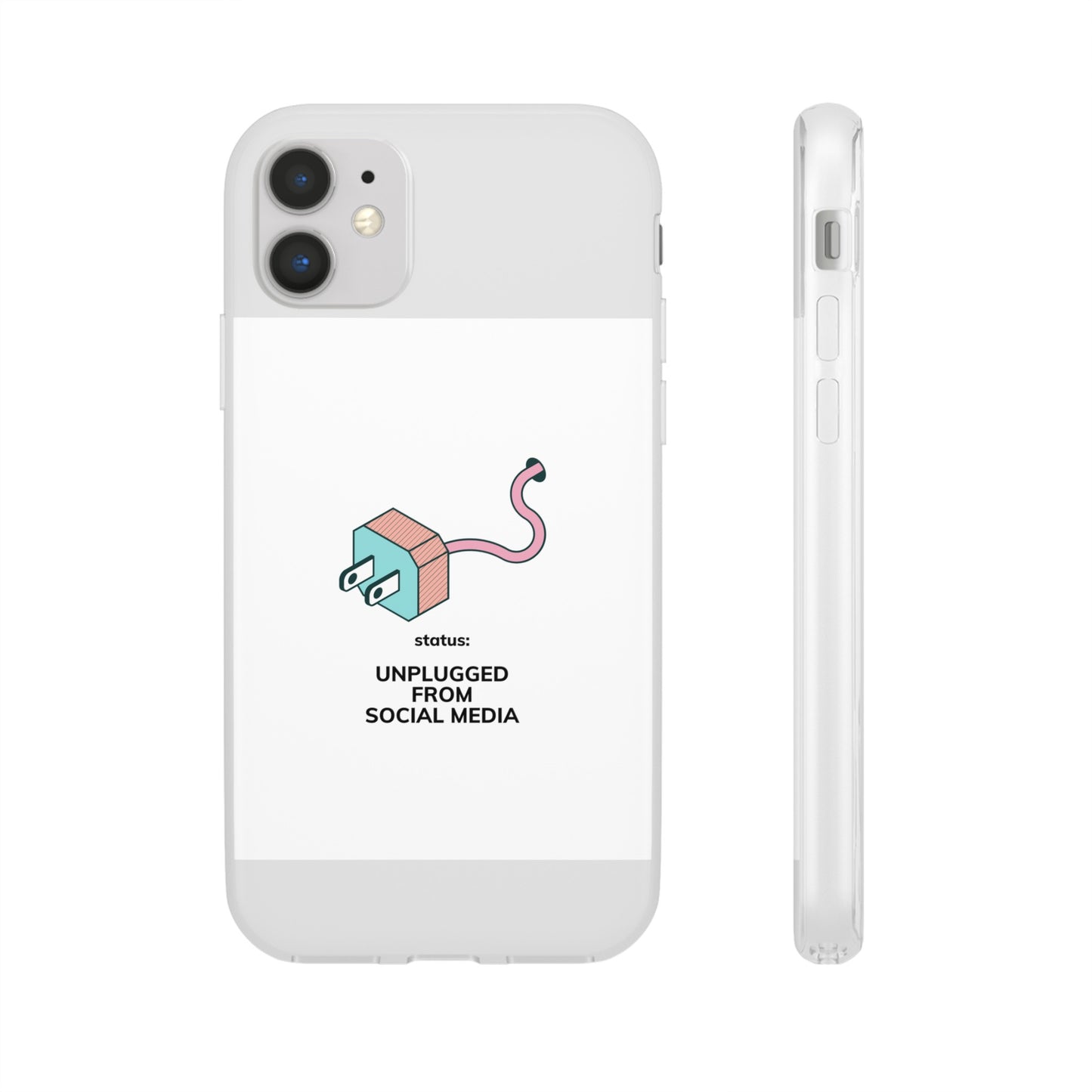 Unplugged From Social Media Phone Case | iPhone 15 Plus/ Pro, 14, 13, 12| Google Pixel 7, Pro, 5| Samsung Galaxy S23 All Major Phone Models