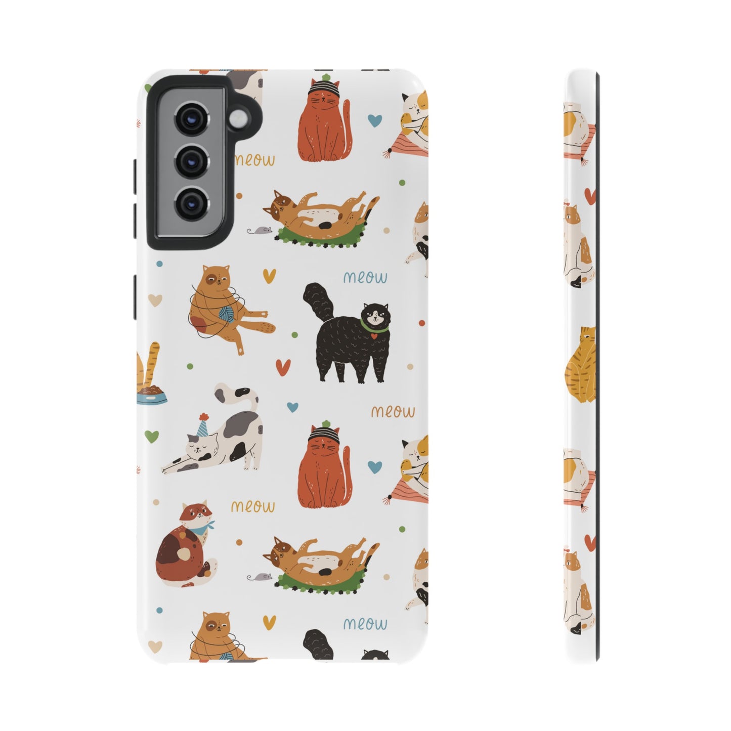 Collage of Cats Wallpaper Phone Case | iPhone 15 Plus/ Pro, 14, 13, 12| Google Pixel 7, Pro, 5| Samsung Galaxy S23 All Major Phone Models