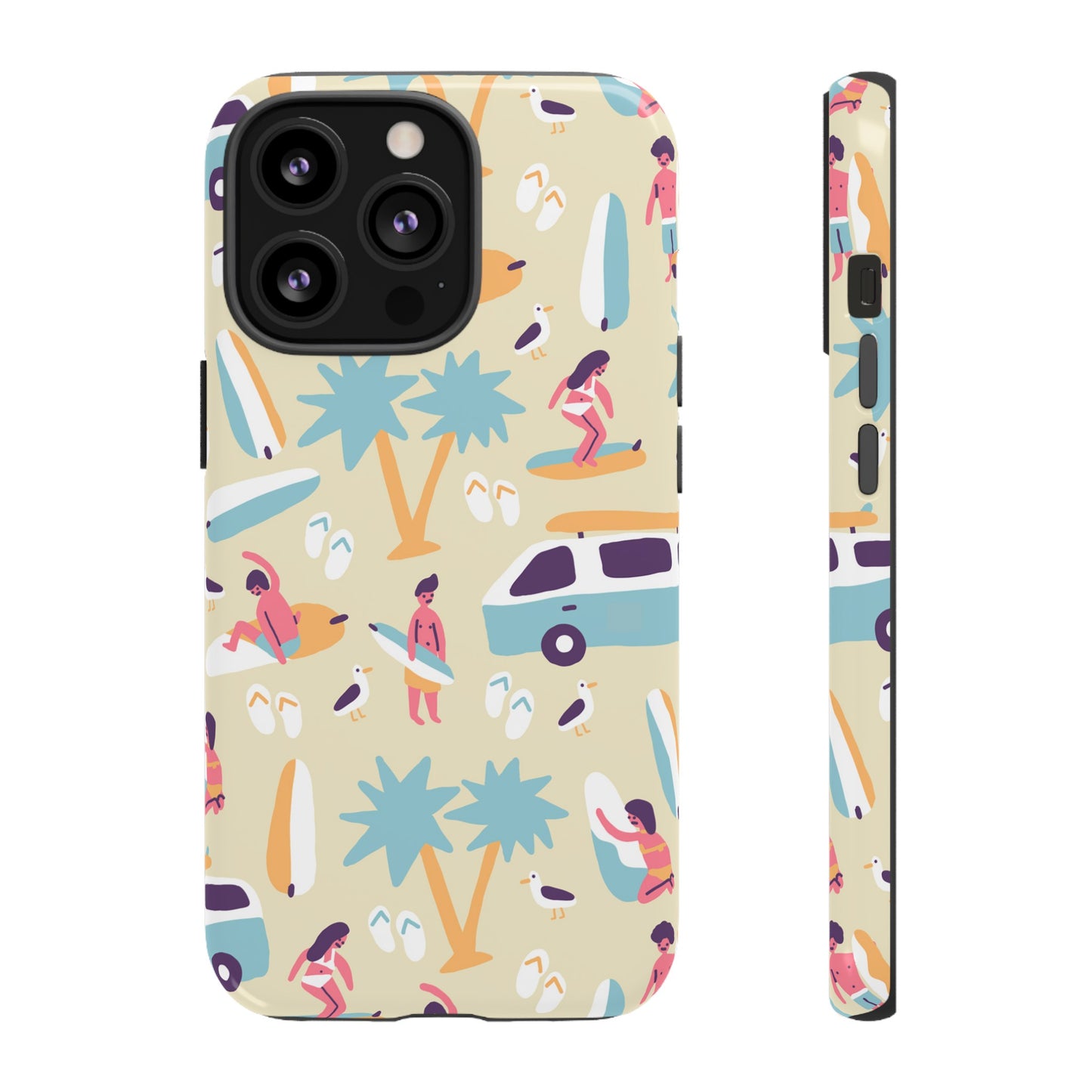 Surfers Wallpaper Phone Case | iPhone 15 Plus/ Pro, 14, 13, 12| Google Pixel 7, Pro, 5| Samsung Galaxy S23 All Major Phone Models