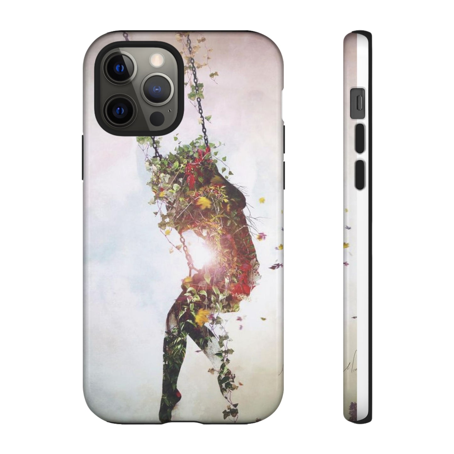 Flower Swing Girl Wallpaper Phone Case | iPhone 15 Plus/ Pro, 14, 13, 12| Google Pixel 7, Pro, 5| Samsung Galaxy S23 All Major Phone Models