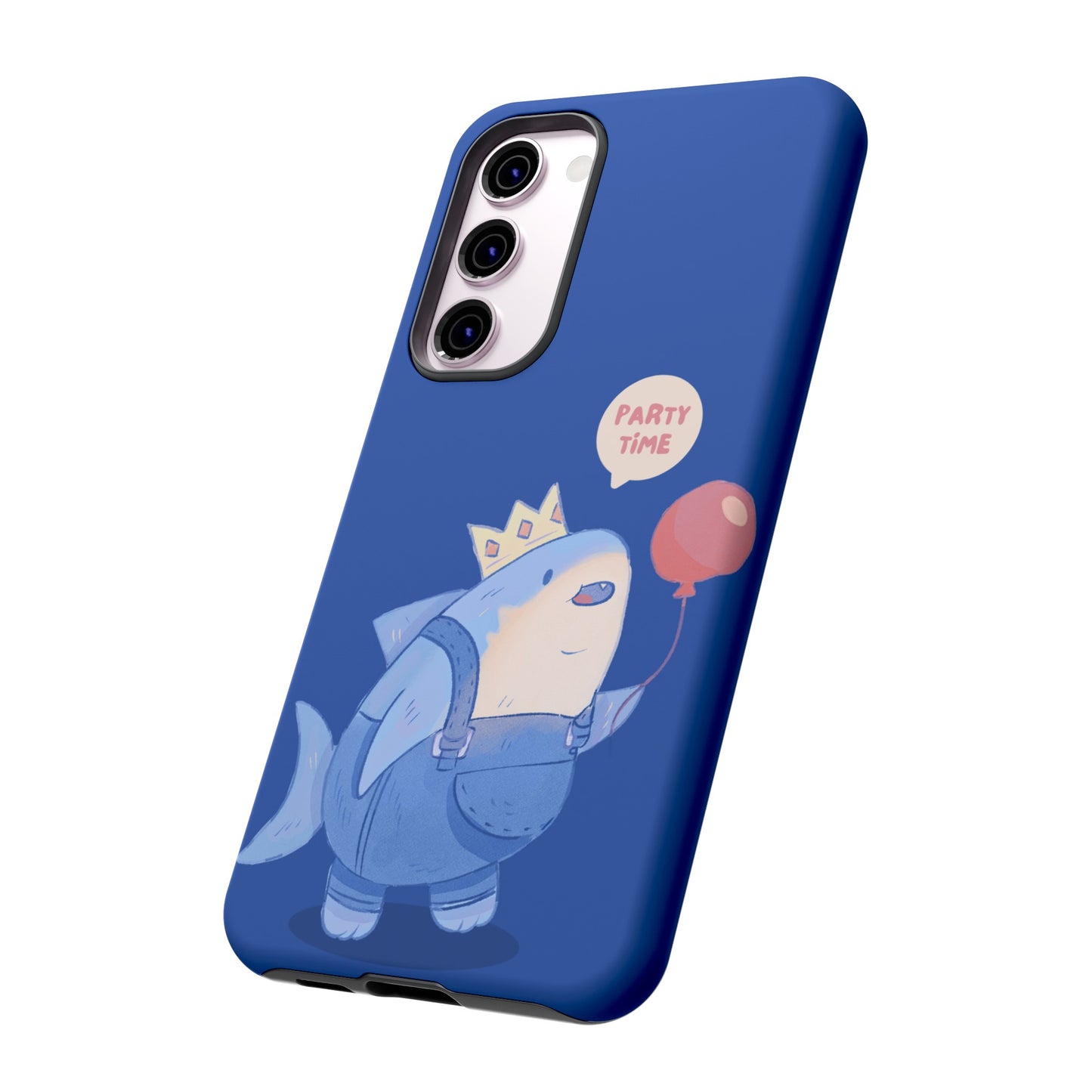 Shark Party Time Phone Case | iPhone 15 Plus/ Pro, 14, 13, 12| Google Pixel 7, Pro, 5| Samsung Galaxy S23 All Major Phone Models