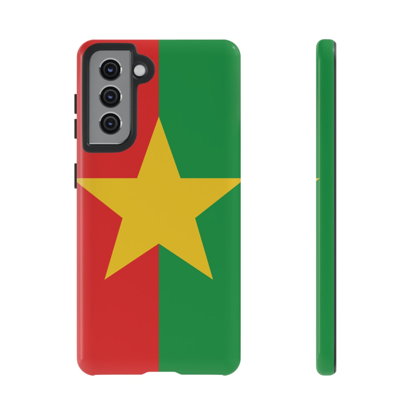 Burkina Faso Flag Phone Case | iPhone 15 Plus/ Pro, 14, 13, 12| Google Pixel 7, Pro, 5| Samsung Galaxy S23 All Major Phone Models