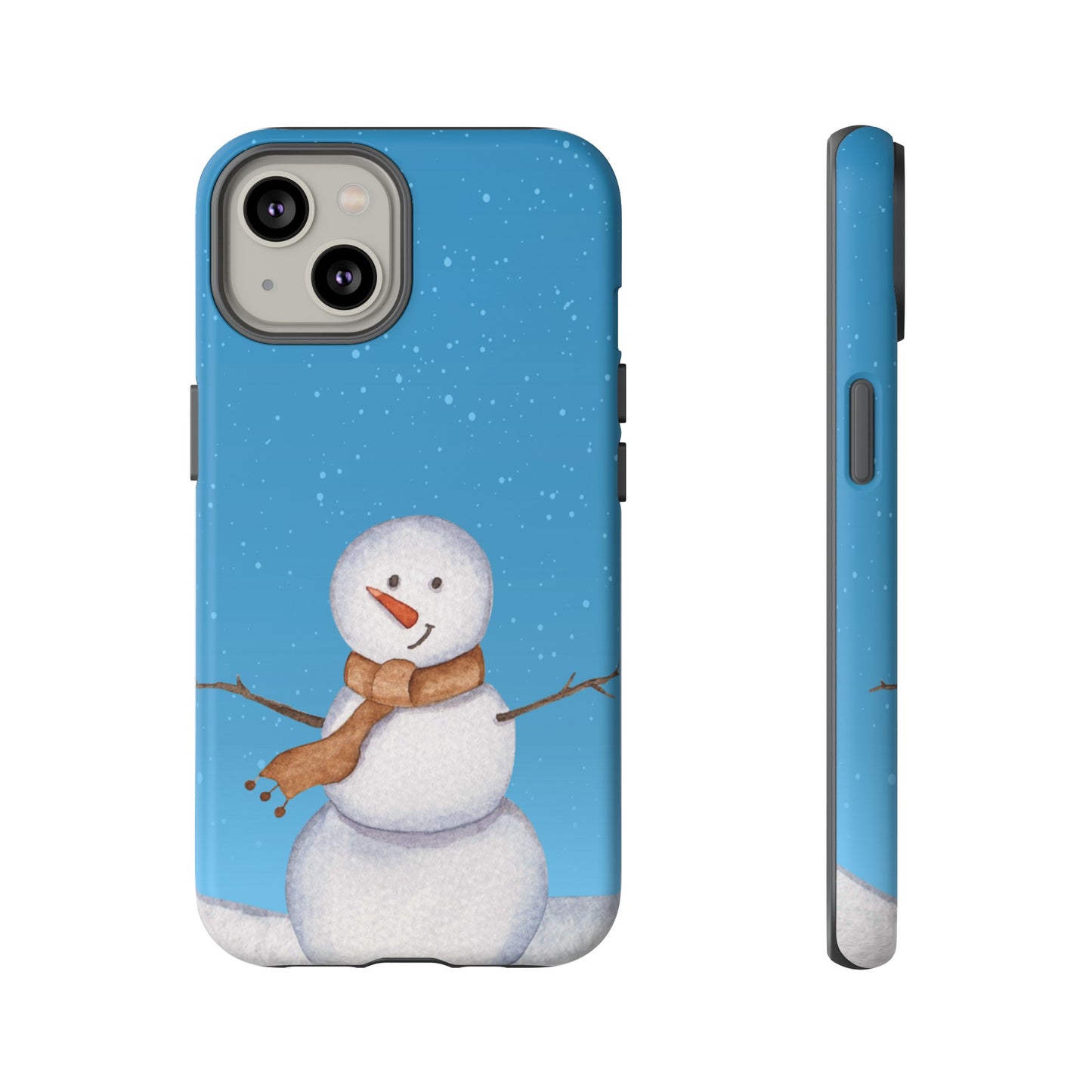 Snowman Wallpaper Phone Case | iPhone 15 Plus/ Pro, 14, 13, 12| Google Pixel 7, Pro, 5| Samsung Galaxy S23 All Major Phone Models