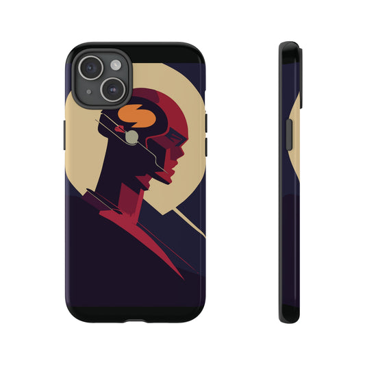 Red Robot Sci-Fi Wallpaper Phone Case | iPhone 15 Plus/ Pro, 14, 13, 12| Google Pixel 7, Pro, 5| Samsung Galaxy S23 All Major Phone Models