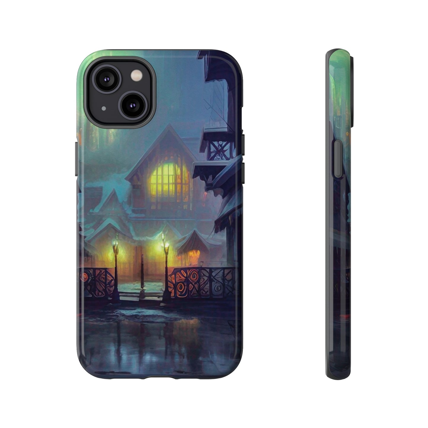 Cottage at Night Wallpaper Phone Case | iPhone 15 Plus/ Pro, 14, 13, 12| Google Pixel 7, Pro, 5| Samsung Galaxy S23 All Major Phone Models