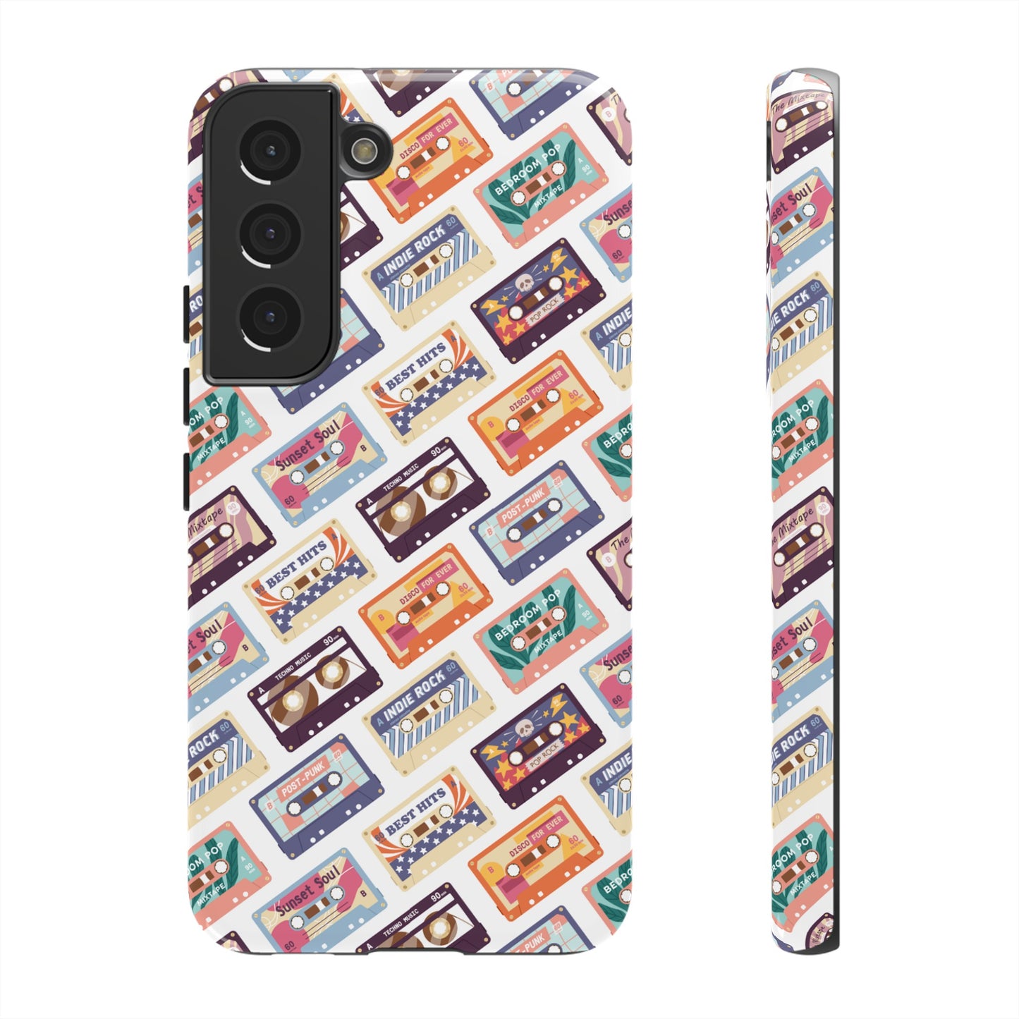 Retro Cassettes Phone Case | iPhone 15 Plus/ Pro, 14, 13, 12| Google Pixel 7, Pro, 5| Samsung Galaxy S23 All Major Phone Models