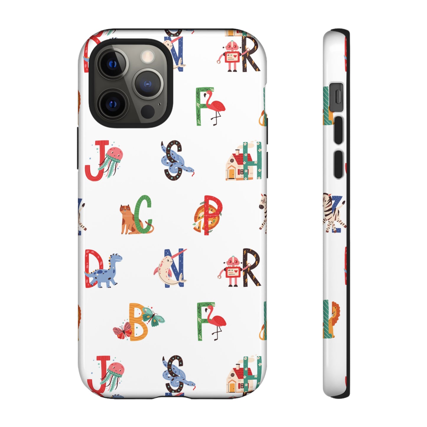 Alphabet Wallpaper Phone Case| iPhone 15 Plus/ Pro, 14, 13, 12| Google Pixel 7, Pro, 5| Samsung Galaxy S23 All Major Phone Models