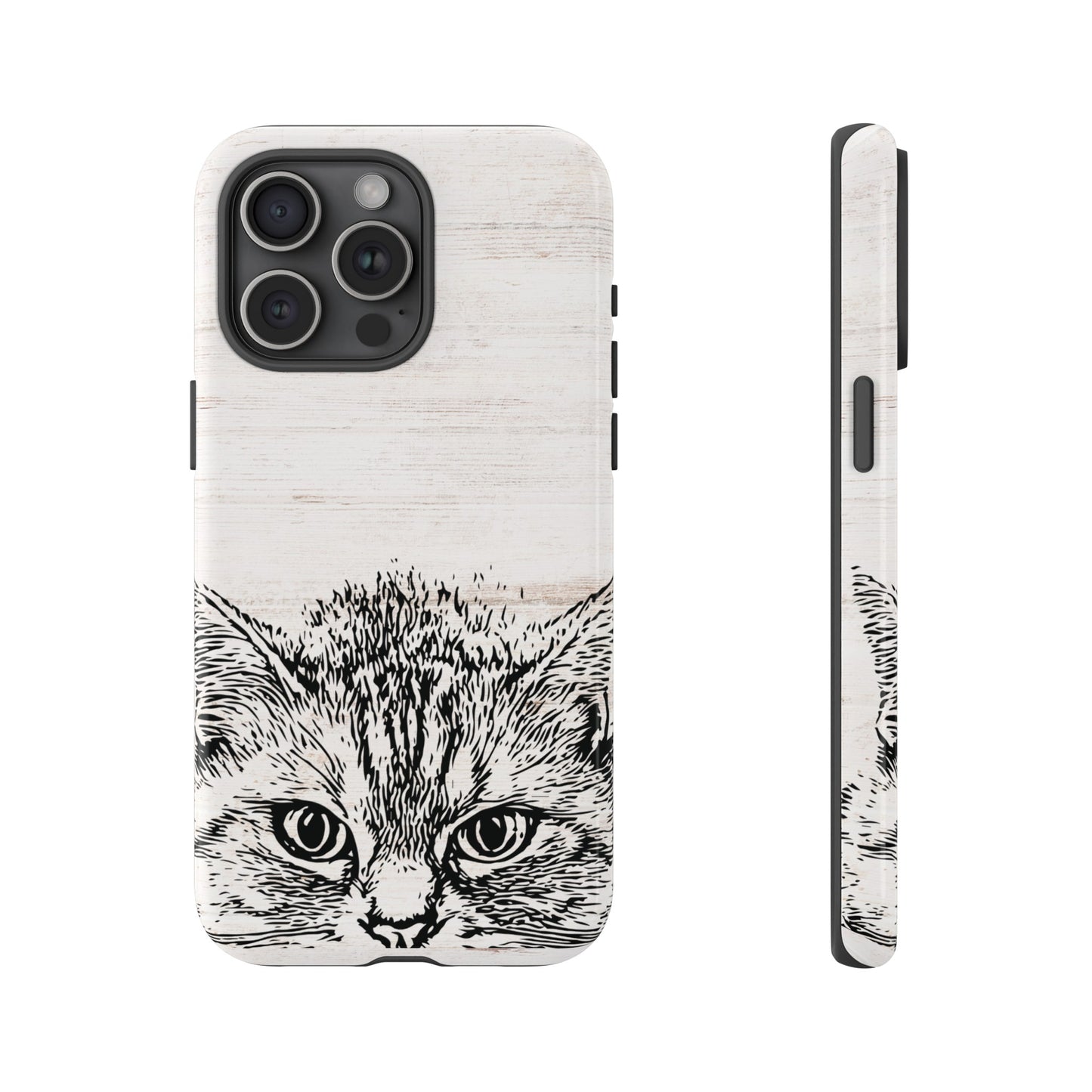 Close- Up Cat Wallpaper Phone Case | iPhone 15 Plus/ Pro, 14, 13, 12| Google Pixel 7, Pro, 5| Samsung Galaxy S23 All Major Phone Models