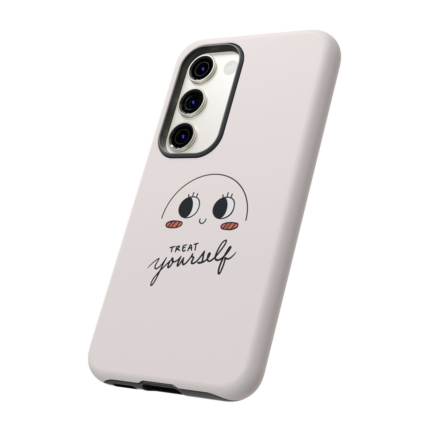 Treat Yourself Wallpaper Phone Case | iPhone 15 Plus/ Pro, 14, 13, 12| Google Pixel 7, Pro, 5| Samsung Galaxy S23 All Major Phone Models