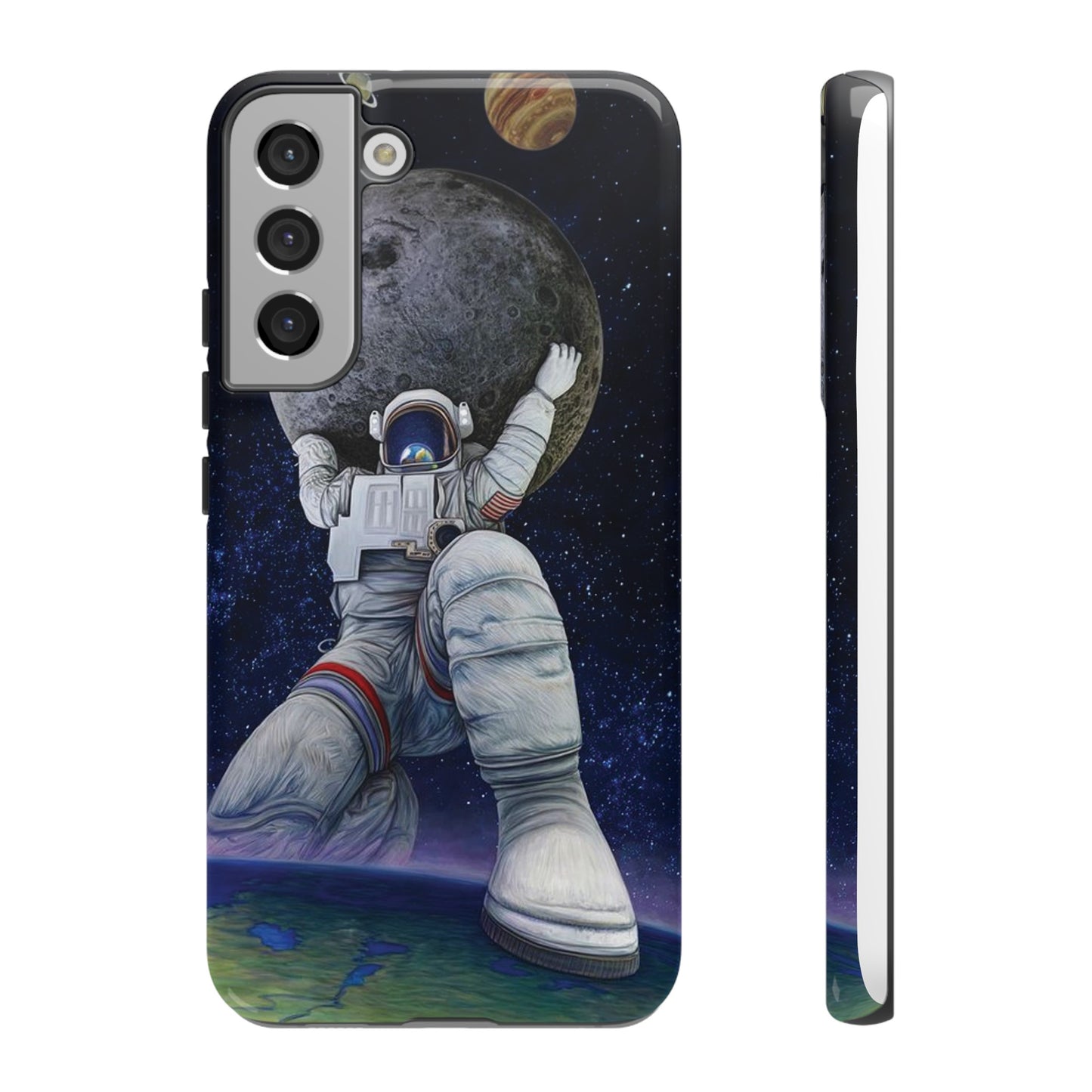 Astronaut Holding The Moon Phone Case | iPhone 15 Plus/ Pro, 14, 13, 12| Google Pixel 7, Pro, 5| Samsung Galaxy S23 All Major Phone Models