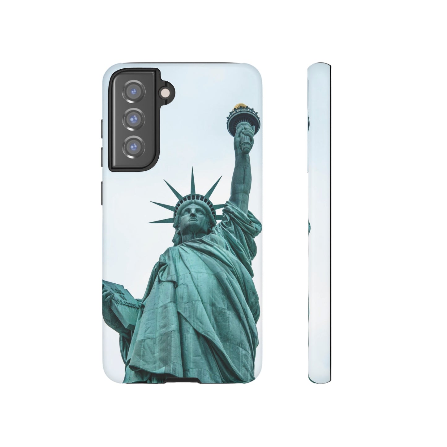 Statue of Liberty Wallpaper Phone Case | iPhone 15 Plus/ Pro, 14, 13, 12| Google Pixel 7, Pro, 5| Samsung Galaxy S23 All Major Phone Models