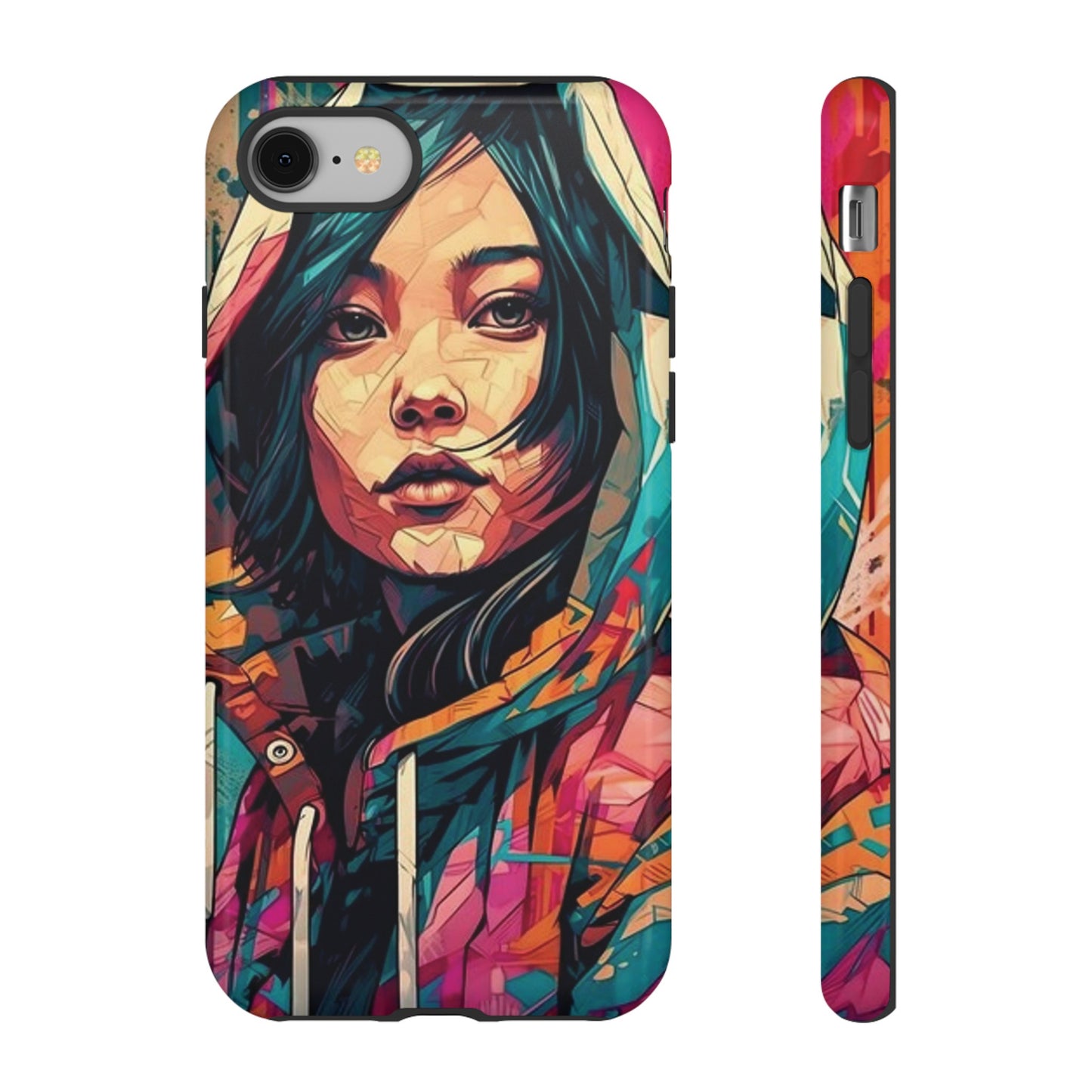 Girl Painting Wallpaper Phone Case | iPhone 15 Plus/ Pro, 14, 13, 12| Google Pixel 7, Pro, 5| Samsung Galaxy S23 All Major Phone Models