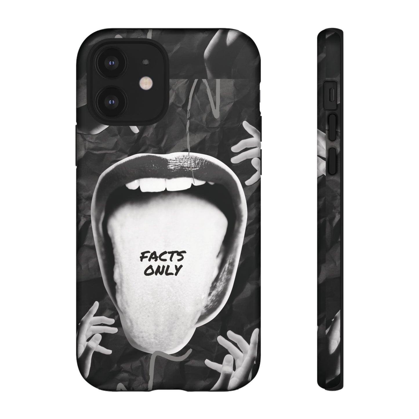 Facts Only Wallpaper Phone Case | iPhone 15 Plus/ Pro, 14, 13, 12| Google Pixel 7, Pro, 5| Samsung Galaxy S23 All Major Phone Models