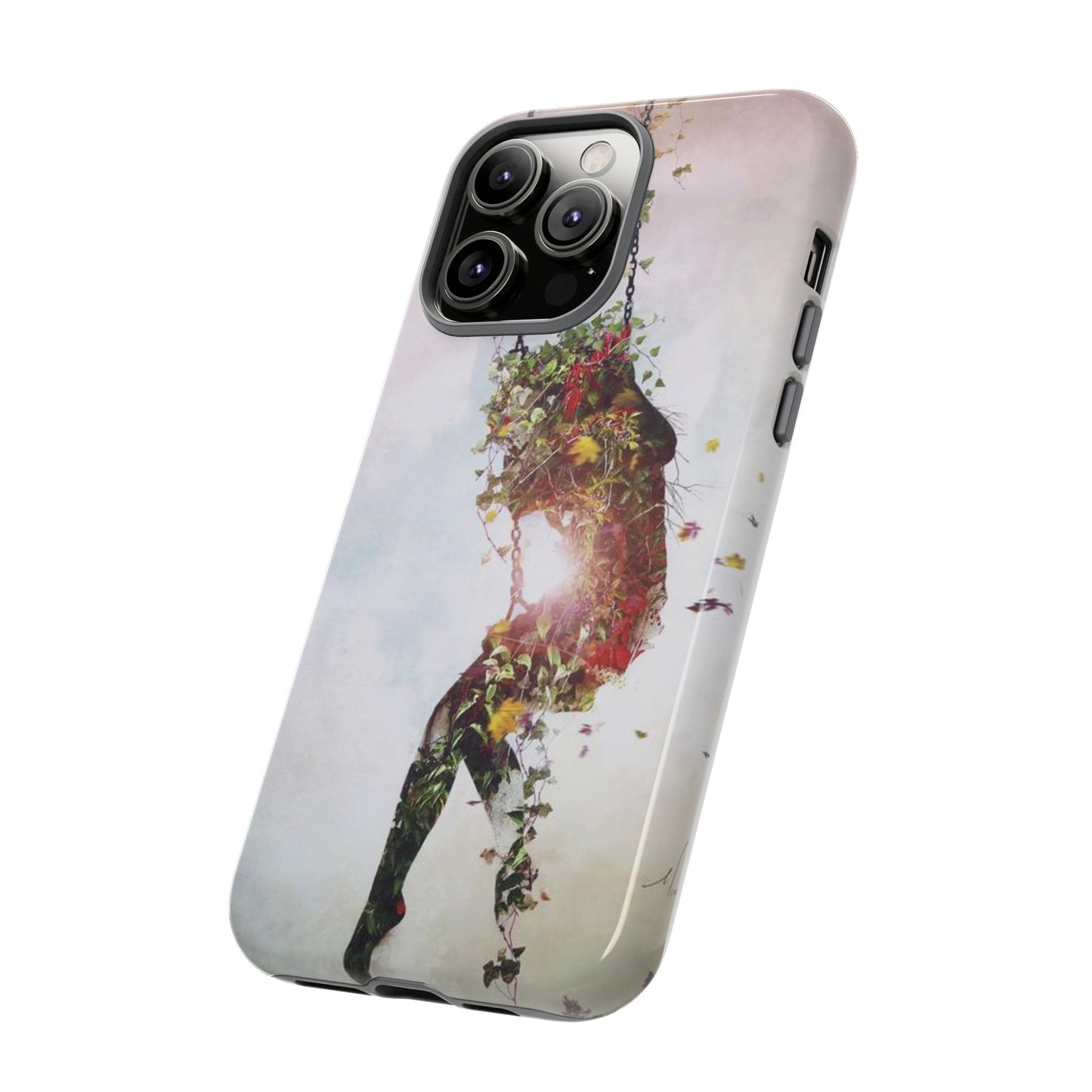 Flower Swing Girl Wallpaper Phone Case | iPhone 15 Plus/ Pro, 14, 13, 12| Google Pixel 7, Pro, 5| Samsung Galaxy S23 All Major Phone Models