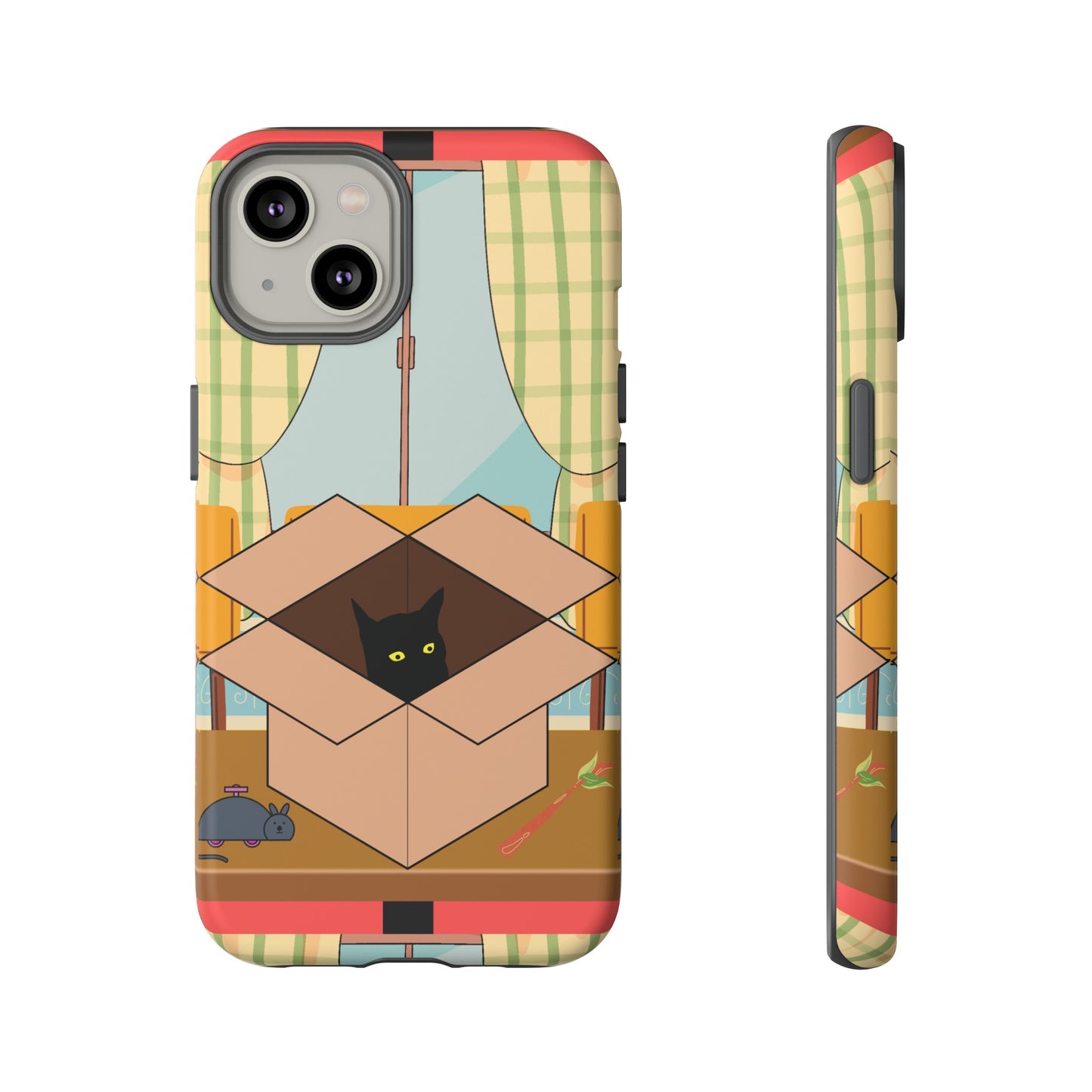 Cat In The Box Phone Case | iPhone 15 Plus/ Pro, 14, 13, 12| Google Pixel 7, Pro, 5| Samsung Galaxy S23 All Major Phone Models