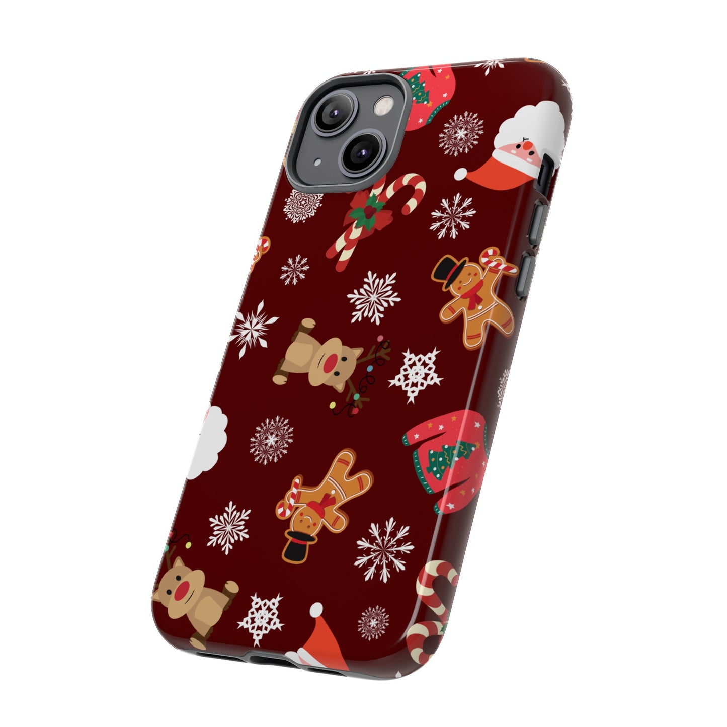 Festive Christmas Wallpaper Phone Case | iPhone 15 Plus/ Pro, 14, 13, 12| Google Pixel 7, Pro, 5| Samsung Galaxy S23 All Major Phone Models