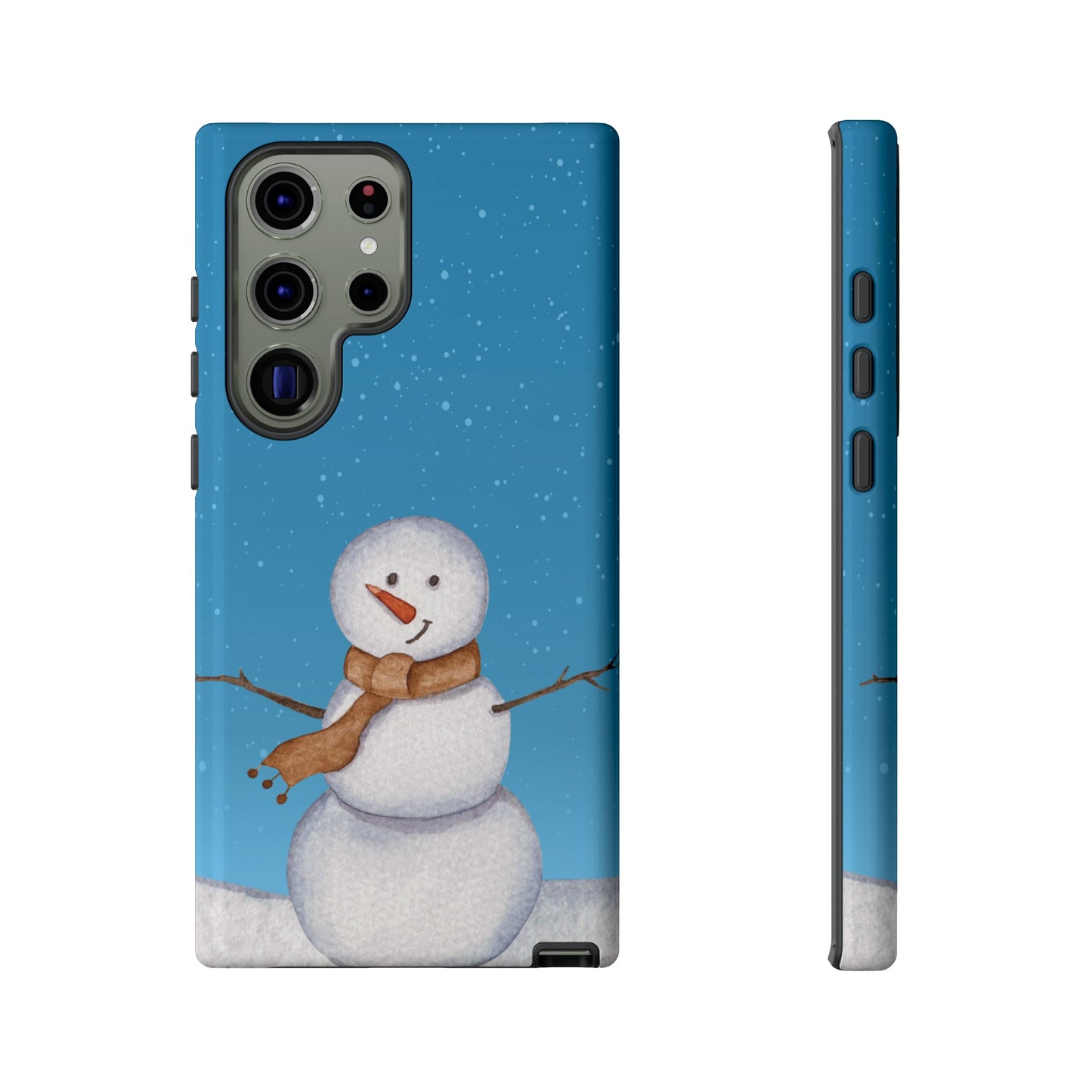 Snowman Wallpaper Phone Case | iPhone 15 Plus/ Pro, 14, 13, 12| Google Pixel 7, Pro, 5| Samsung Galaxy S23 All Major Phone Models