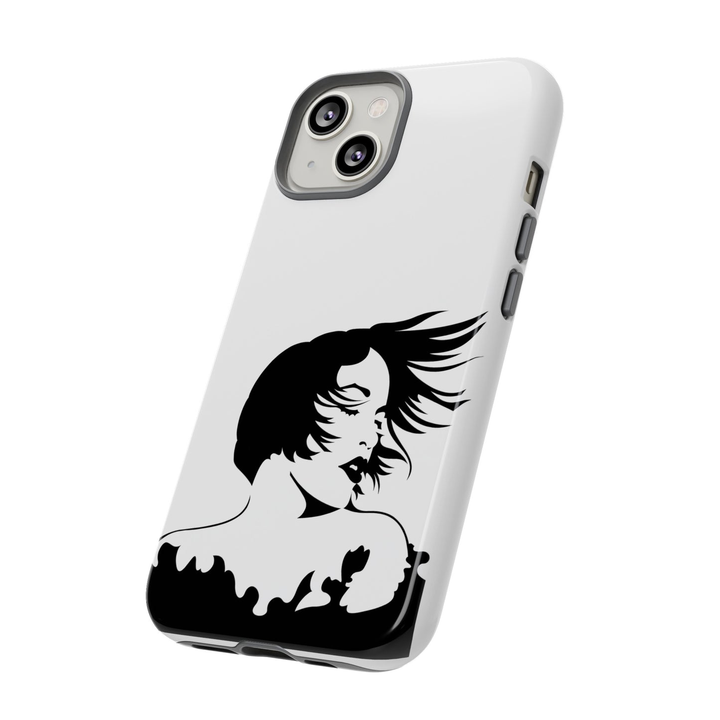 Woman In The Wind Phone Case | iPhone 15 Plus/ Pro, 14, 13, 12| Google Pixel 7, Pro, 5| Samsung Galaxy S23 All Major Phone Models