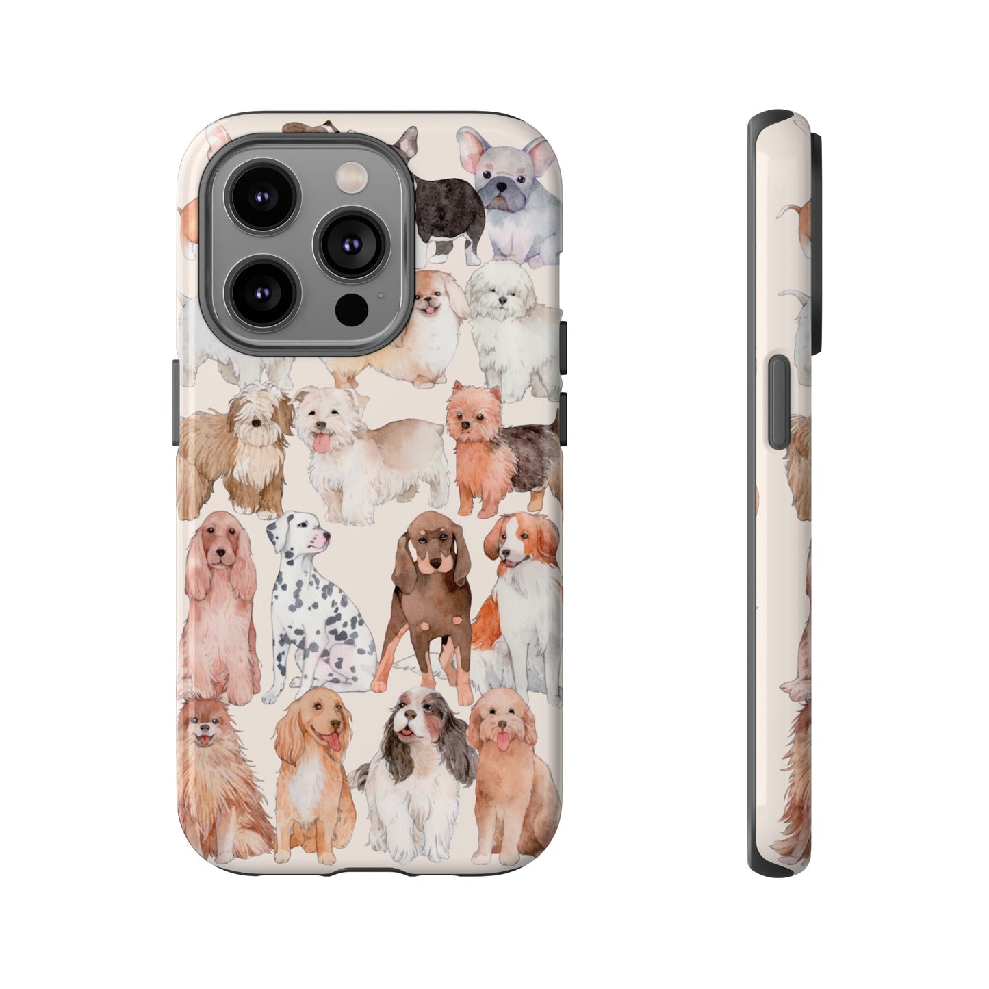 Dog Collage Wallpaper Phone Case | iPhone 15 Plus/ Pro, 14, 13, 12| Google Pixel 7, Pro, 5| Samsung Galaxy S23 All Major Phone Models