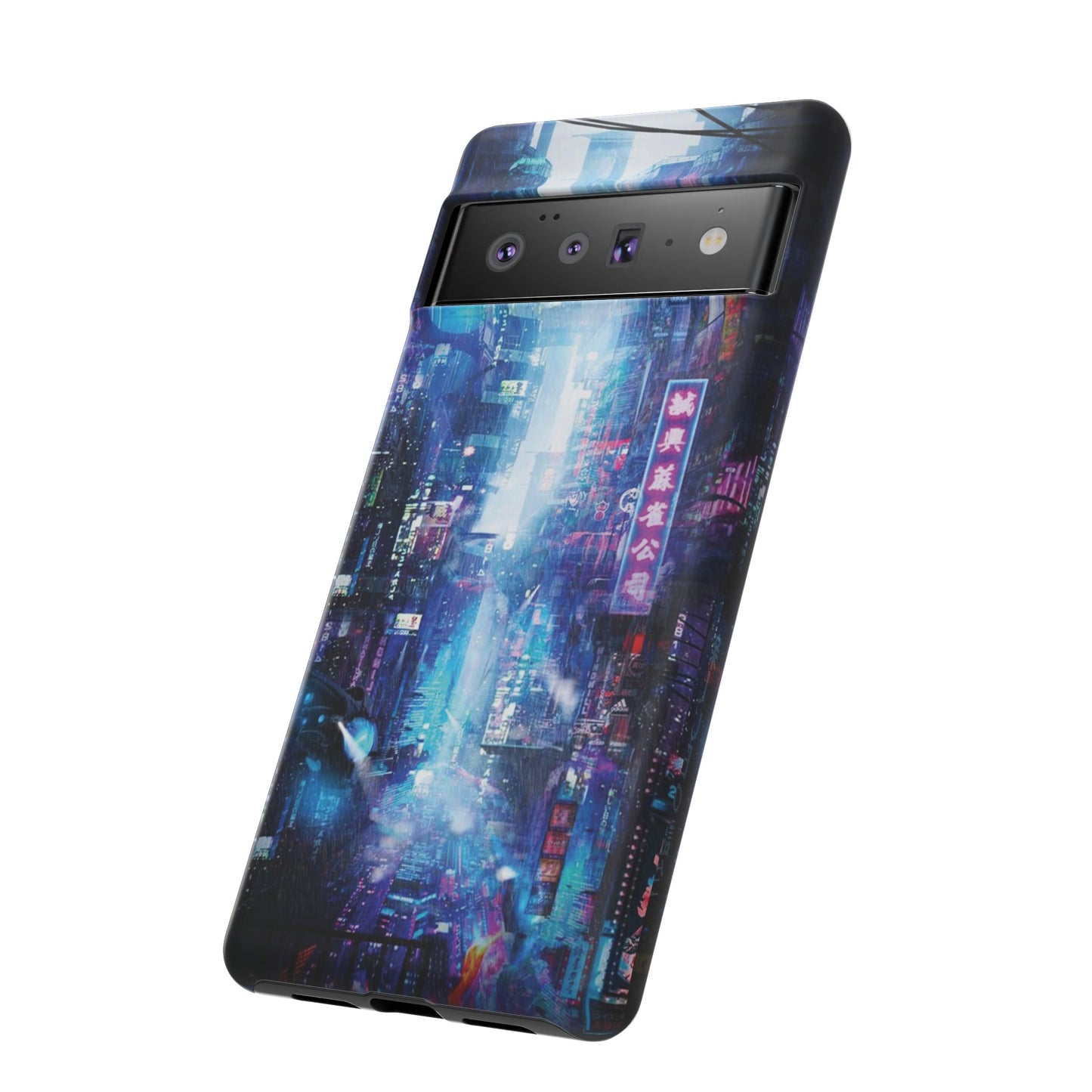 Night Life Futuristic City Wallpaper Phone Case | iPhone 15 Plus/ Pro, 14, 13, 12| Google Pixel 7, Pro, 5| Samsung Galaxy S23 All Major Phone Models