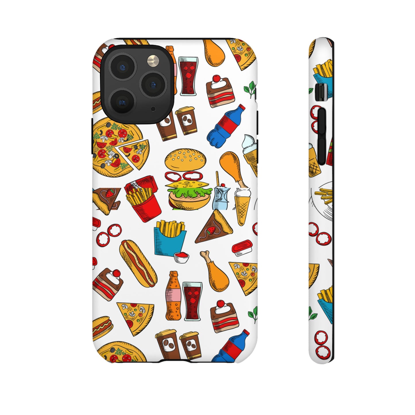 Fast Food Wallpaper Phone Case | iPhone 15 Plus/ Pro, 14, 13, 12| Google Pixel 7, Pro, 5| Samsung Galaxy S23 All Major Phone Models