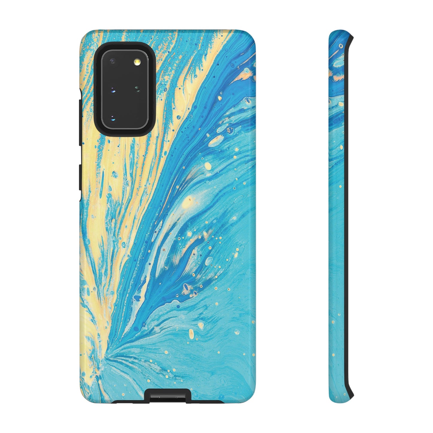 Fan of Yellow & Blue Paint Phone Case | iPhone 15 Plus/ Pro, 14, 13, 12| Google Pixel 7, Pro, 5| Samsung Galaxy S23 All Major Phone Models