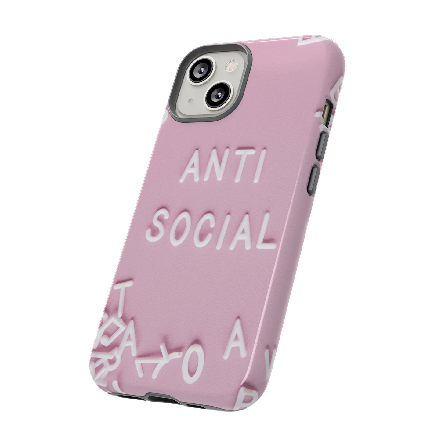 Anti Social Phone Case | iPhone 15 Plus/ Pro, 14, 13, 12| Google Pixel 7, Pro, 5| Samsung Galaxy S23 All Major Phone Models