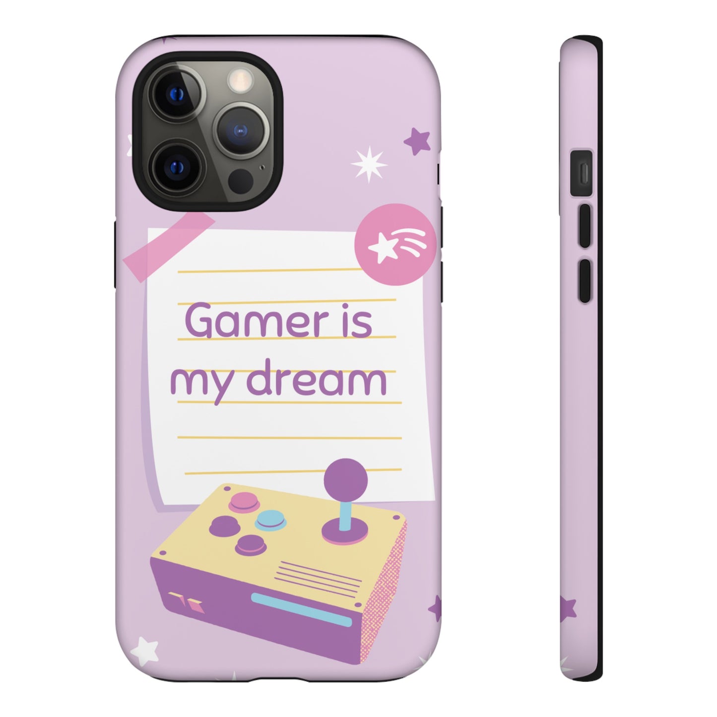 Gamer Is My Dream Job Wallpaper Phone Case | iPhone 15 Plus/ Pro, 14, 13, 12| Google Pixel 7, Pro, 5| Samsung Galaxy S23 All Major Phone Models