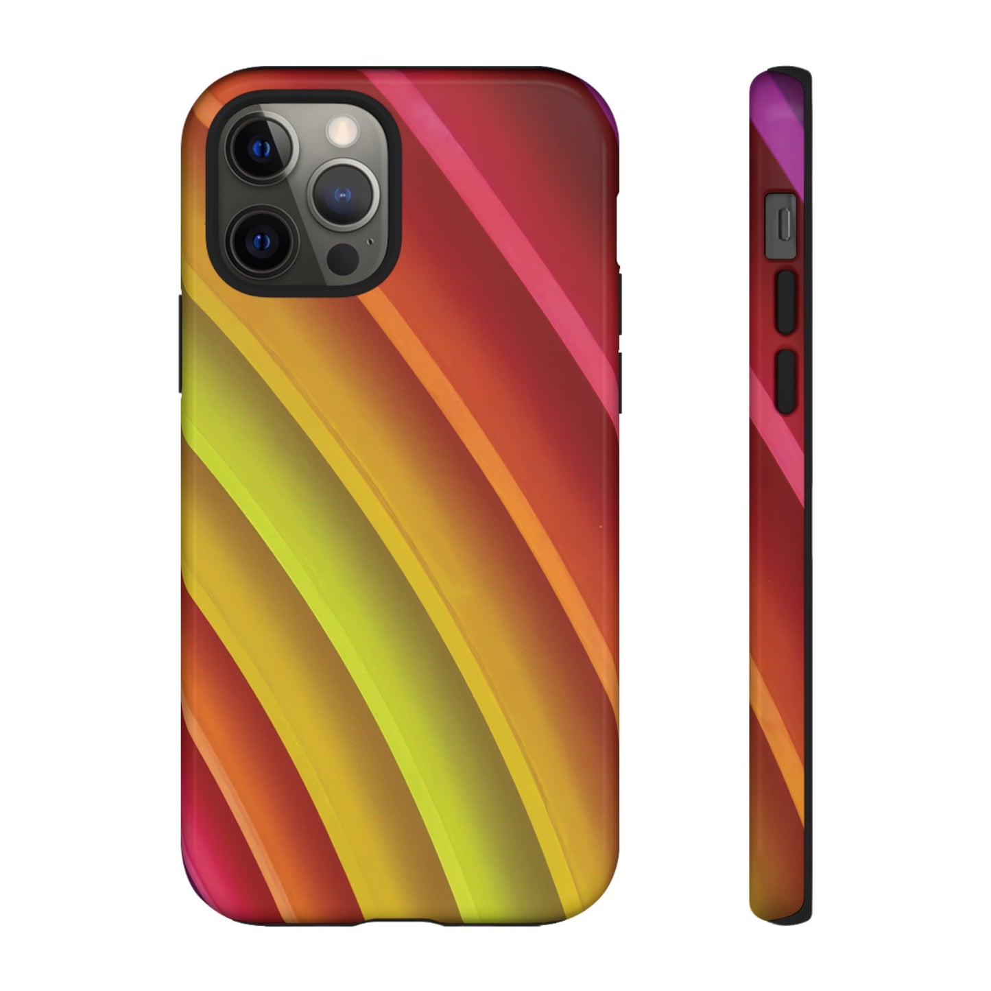 Curved Colourful Wallpaper Phone Case | iPhone 15 Plus/ Pro, 14, 13, 12| Google Pixel 7, Pro, 5| Samsung Galaxy S23 All Major Phone Models