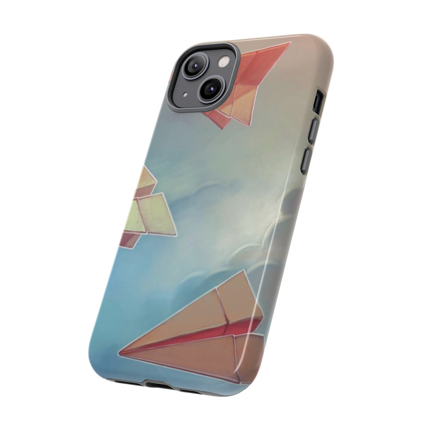 Paper Plane Wallpaper Phone Case | iPhone 15 Plus/ Pro, 14, 13, 12| Google Pixel 7, Pro, 5| Samsung Galaxy S23 All Major Phone Models