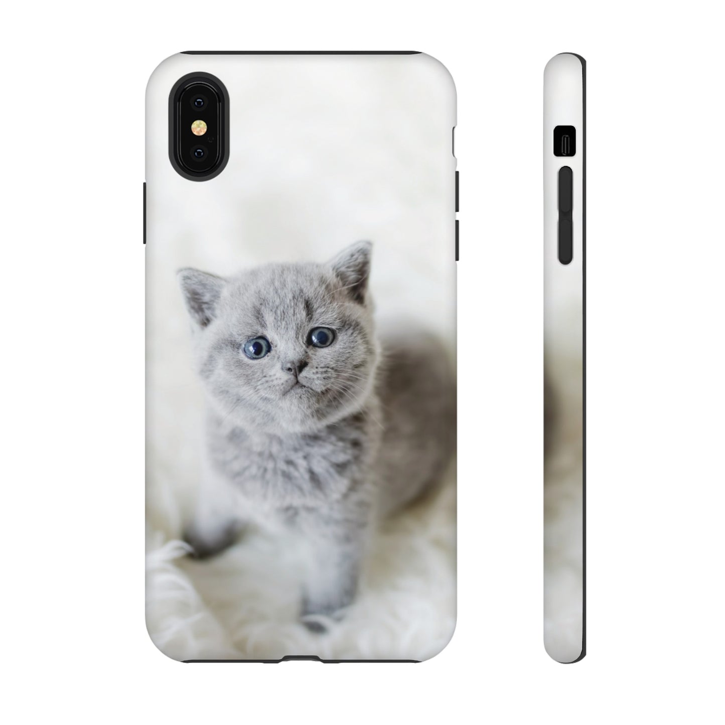 Grey Kitten Wallpaper Phone Case | iPhone 15 Plus/ Pro, 14, 13, 12| Google Pixel 7, Pro, 5| Samsung Galaxy S23 All Major Phone Models