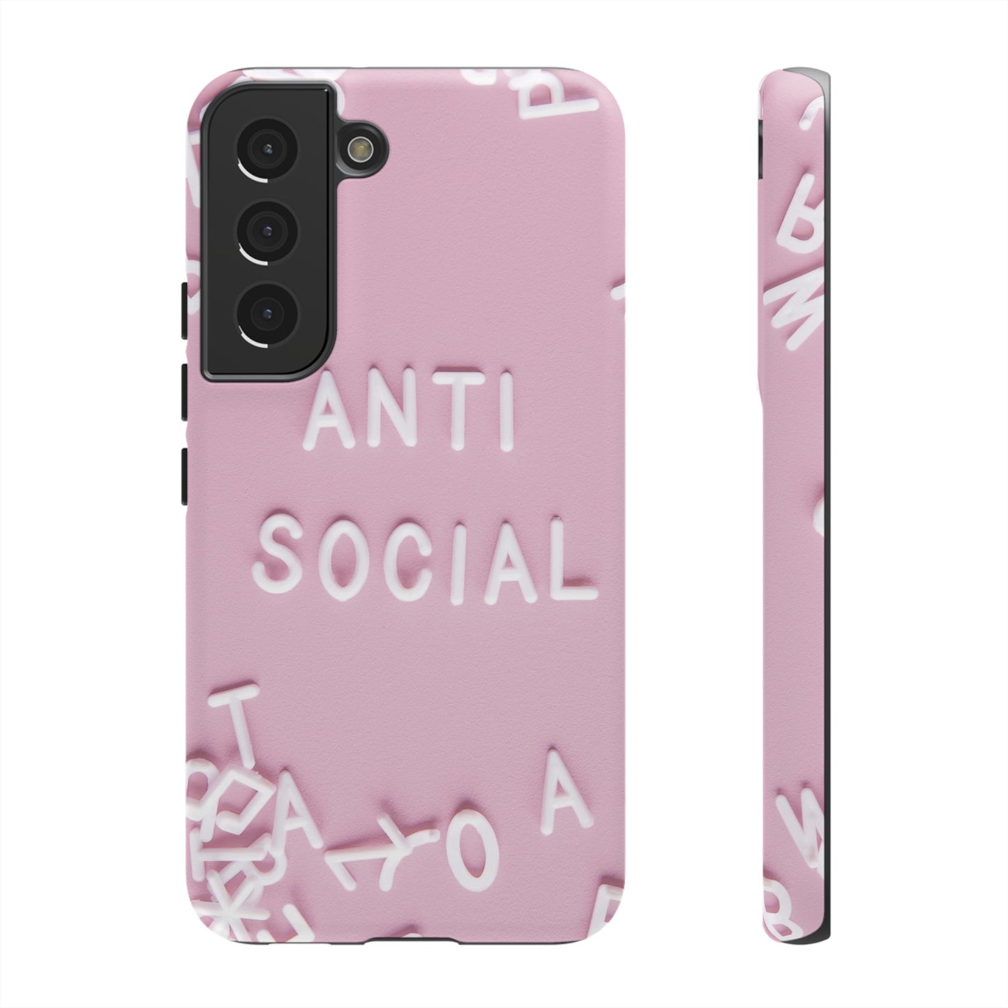 Anti Social Phone Case | iPhone 15 Plus/ Pro, 14, 13, 12| Google Pixel 7, Pro, 5| Samsung Galaxy S23 All Major Phone Models