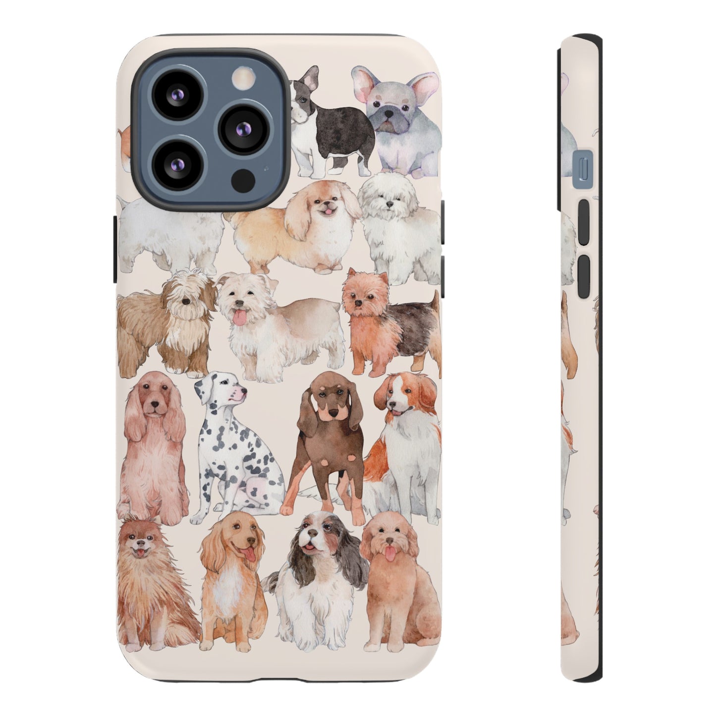 Dog Collage Wallpaper Phone Case | iPhone 15 Plus/ Pro, 14, 13, 12| Google Pixel 7, Pro, 5| Samsung Galaxy S23 All Major Phone Models