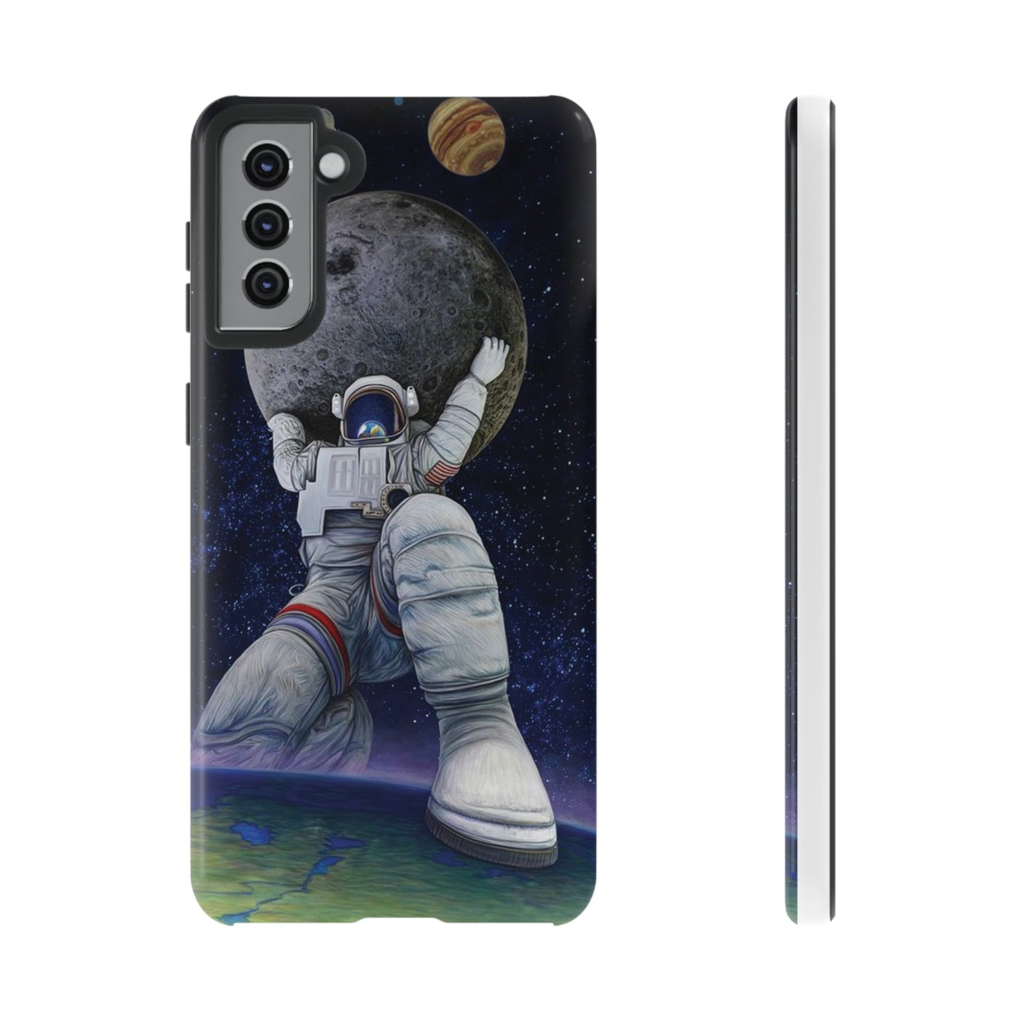 Astronaut Holding The Moon Phone Case | iPhone 15 Plus/ Pro, 14, 13, 12| Google Pixel 7, Pro, 5| Samsung Galaxy S23 All Major Phone Models