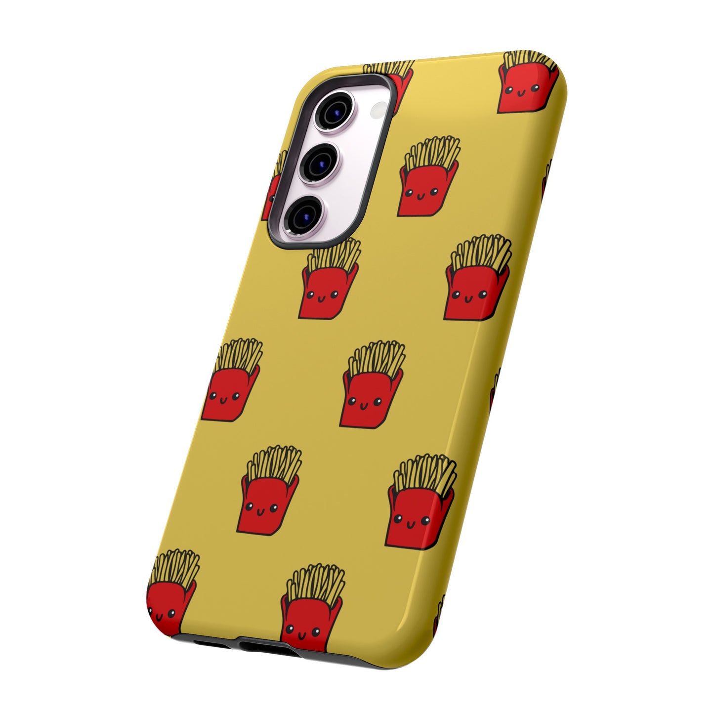 Smiling Fries Wallpaper Phone Case | iPhone 15 Plus/ Pro, 14, 13, 12| Google Pixel 7, Pro, 5| Samsung Galaxy S23 All Major Phone Models