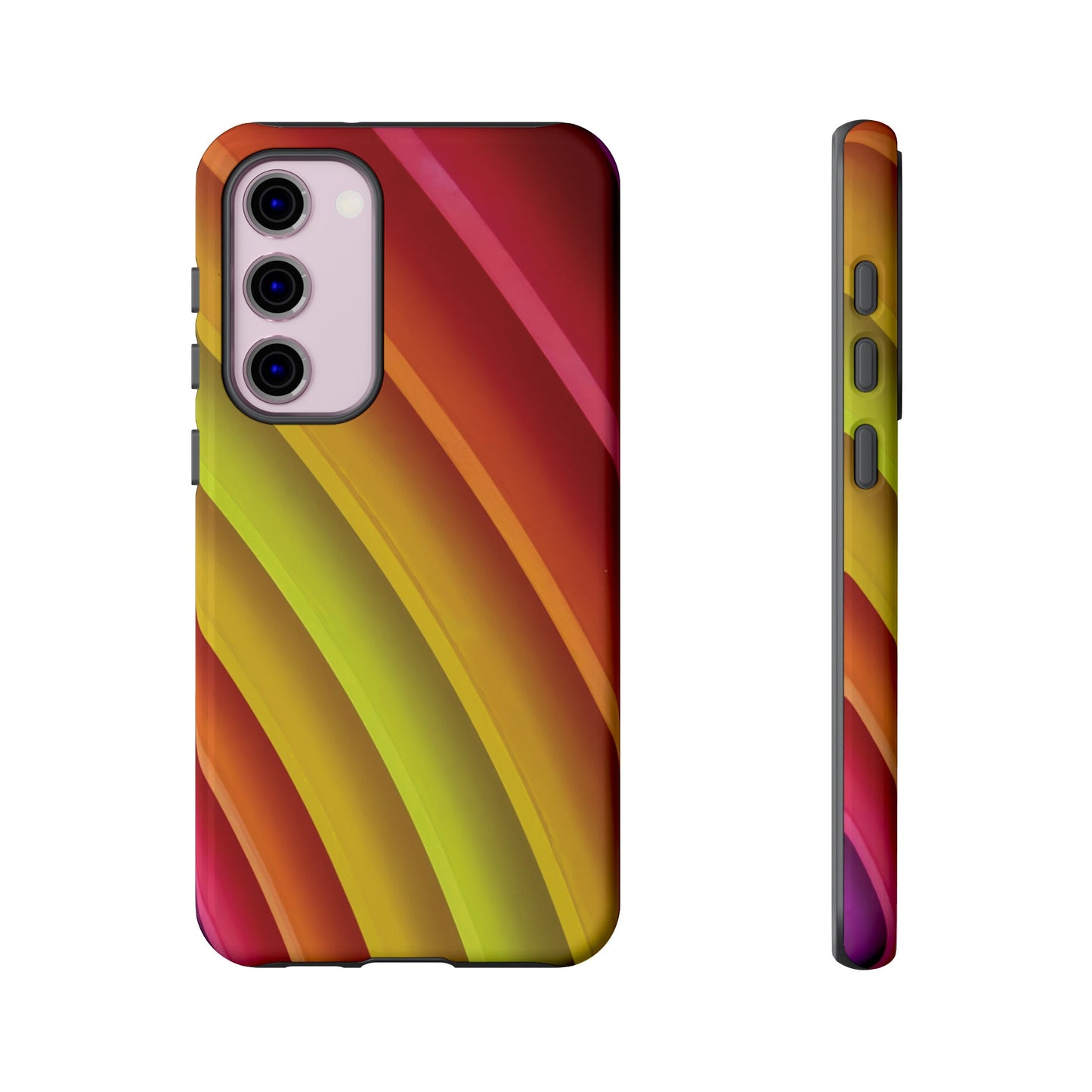 Curved Colourful Wallpaper Phone Case | iPhone 15 Plus/ Pro, 14, 13, 12| Google Pixel 7, Pro, 5| Samsung Galaxy S23 All Major Phone Models