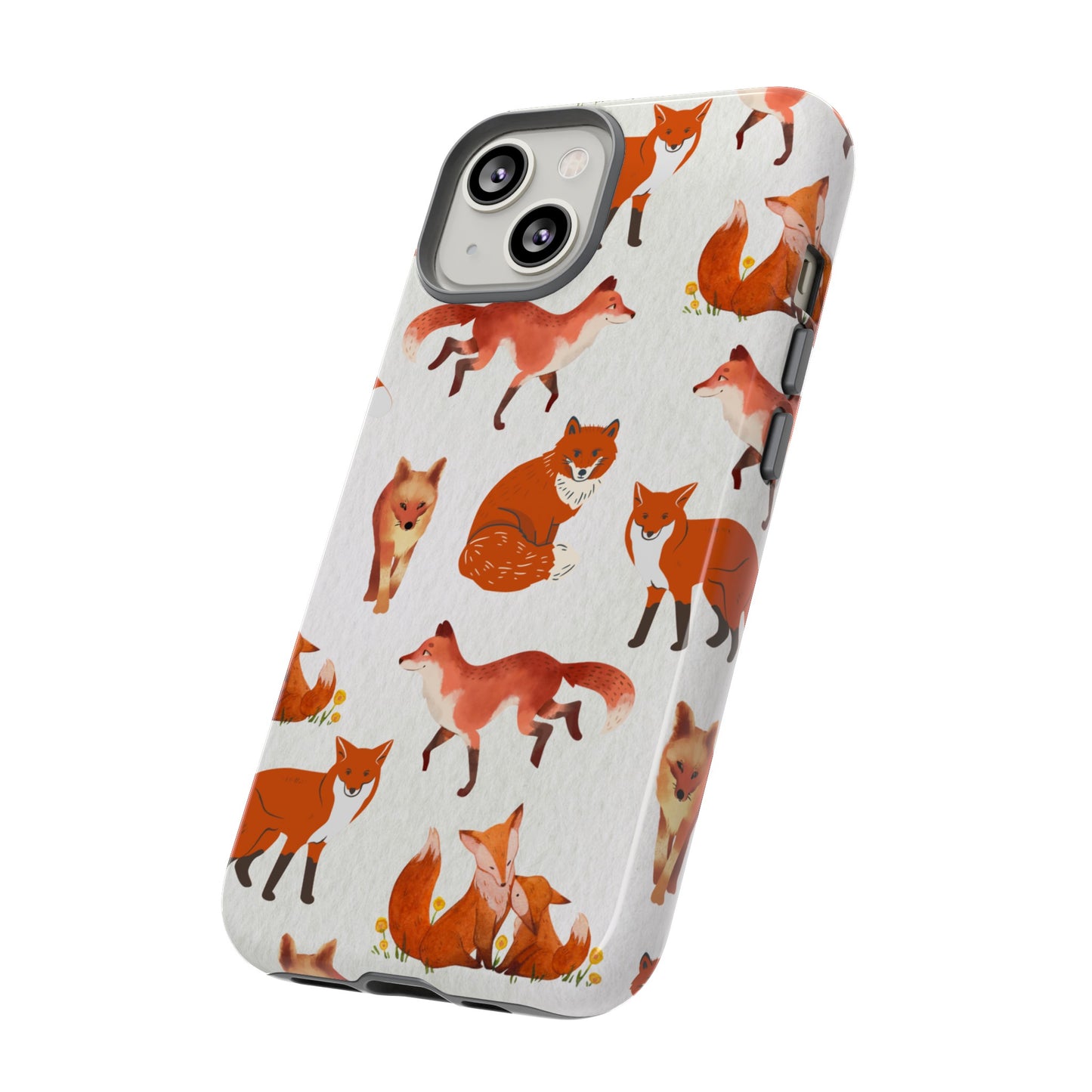 Foxes Wallpaper Phone Case | iPhone 15 Plus/ Pro, 14, 13, 12| Google Pixel 7, Pro, 5| Samsung Galaxy S23 All Major Phone Models