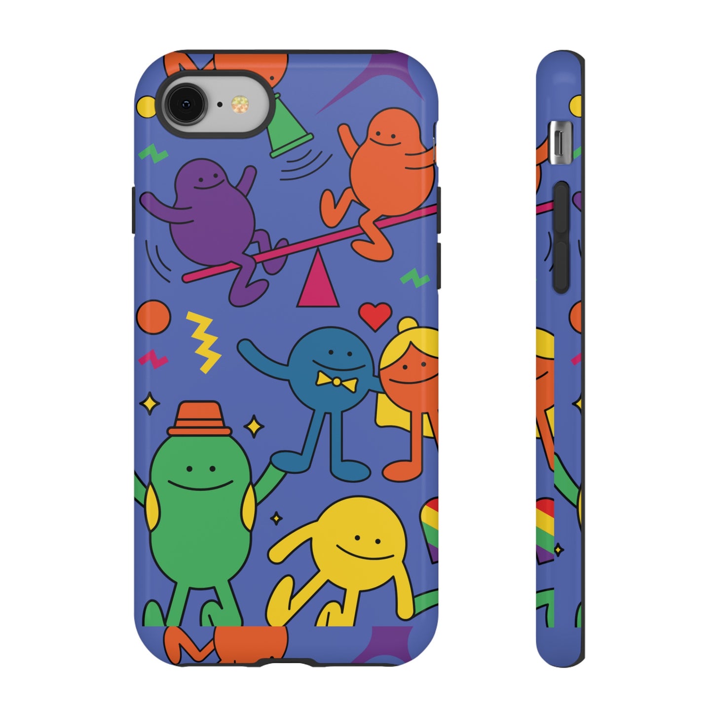 Colourful Cartoon Wallpaper Phone Case | iPhone 15 Plus/ Pro, 14, 13, 12| Google Pixel 7, Pro, 5| Samsung Galaxy S23 All Major Phone Models