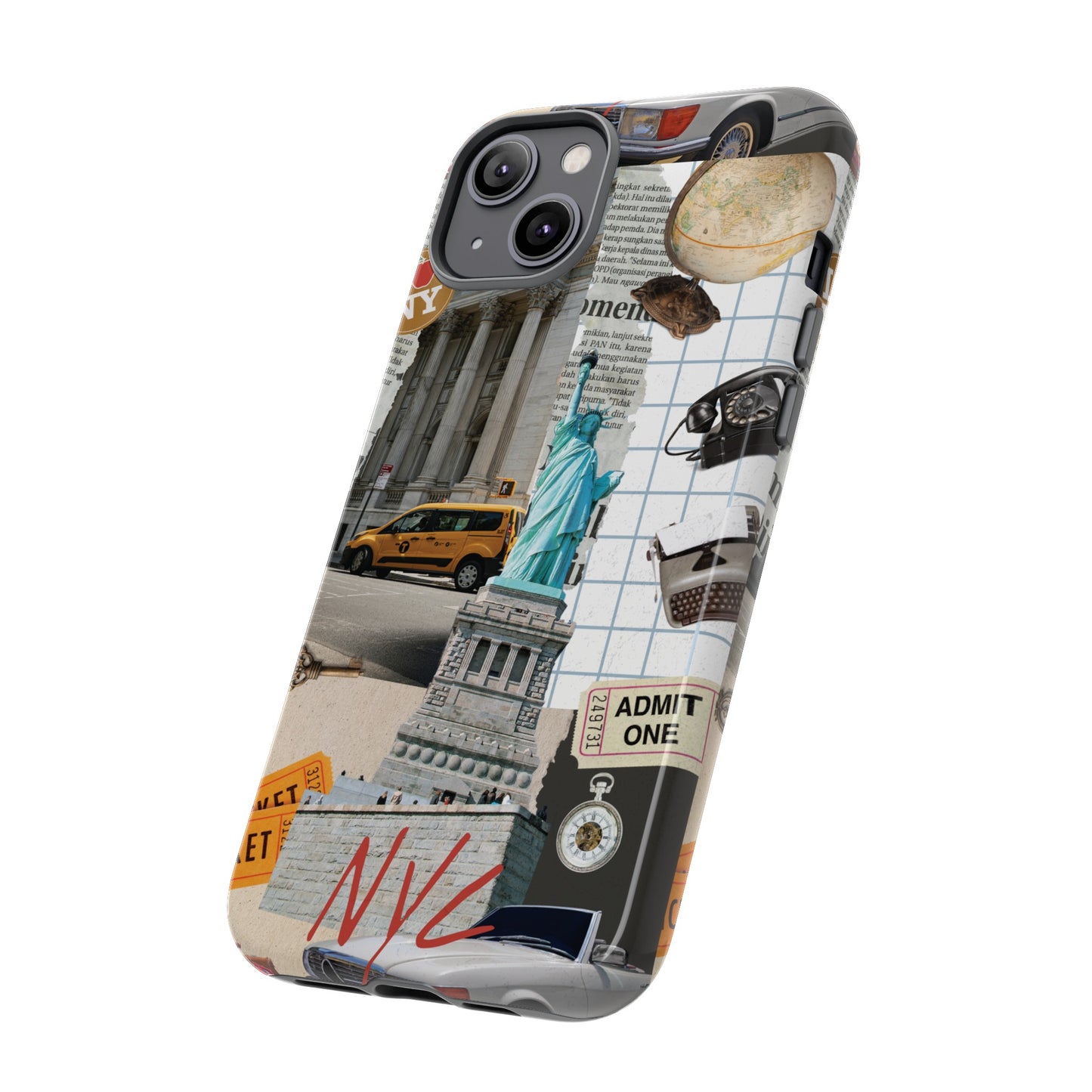 New York City Collage Wallpaper Phone Case | iPhone 15 Plus/ Pro, 14, 13, 12| Google Pixel 7, Pro, 5| Samsung Galaxy S23 All Major Phone Models