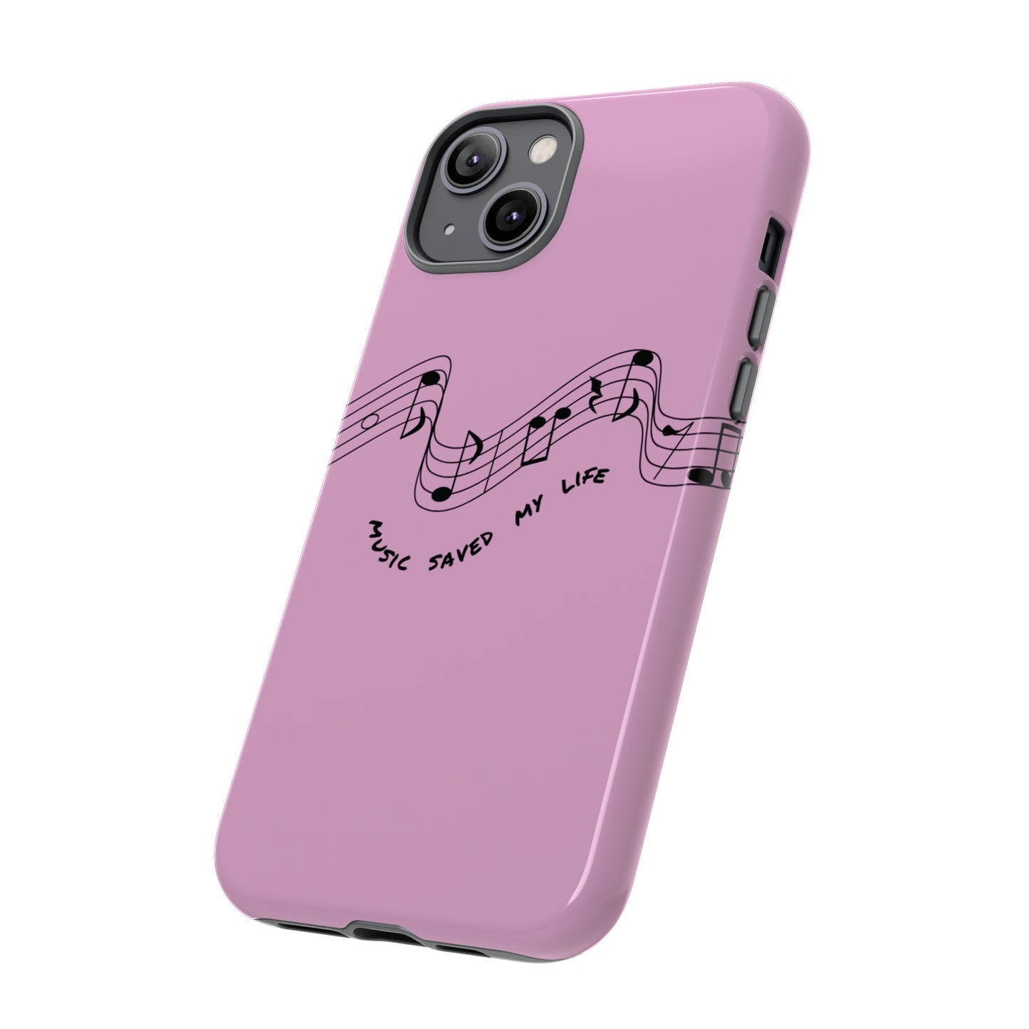 Music Saved My Life Wallpaper Phone Case | iPhone 15 Plus/ Pro, 14, 13, 12| Google Pixel 7, Pro, 5| Samsung Galaxy S23 All Major Phone Models