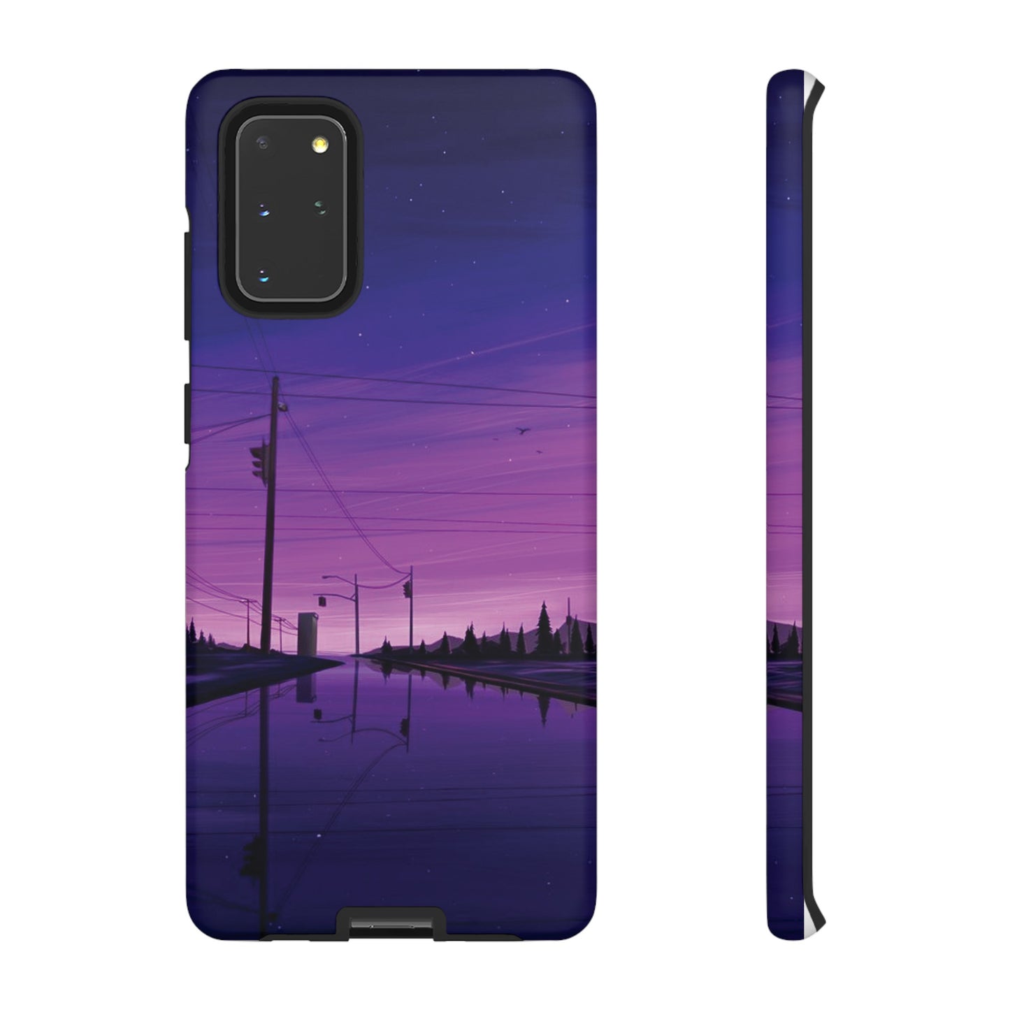 Purple Night Sky Wallpaper Phone Case | iPhone 15 Plus/ Pro, 14, 13, 12| Google Pixel 7, Pro, 5| Samsung Galaxy S23 All Major Phone Models