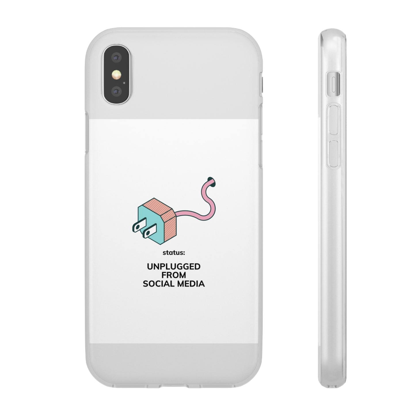 Unplugged From Social Media Phone Case | iPhone 15 Plus/ Pro, 14, 13, 12| Google Pixel 7, Pro, 5| Samsung Galaxy S23 All Major Phone Models