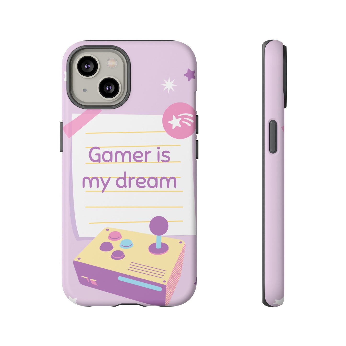 Gamer Is My Dream Job Wallpaper Phone Case | iPhone 15 Plus/ Pro, 14, 13, 12| Google Pixel 7, Pro, 5| Samsung Galaxy S23 All Major Phone Models