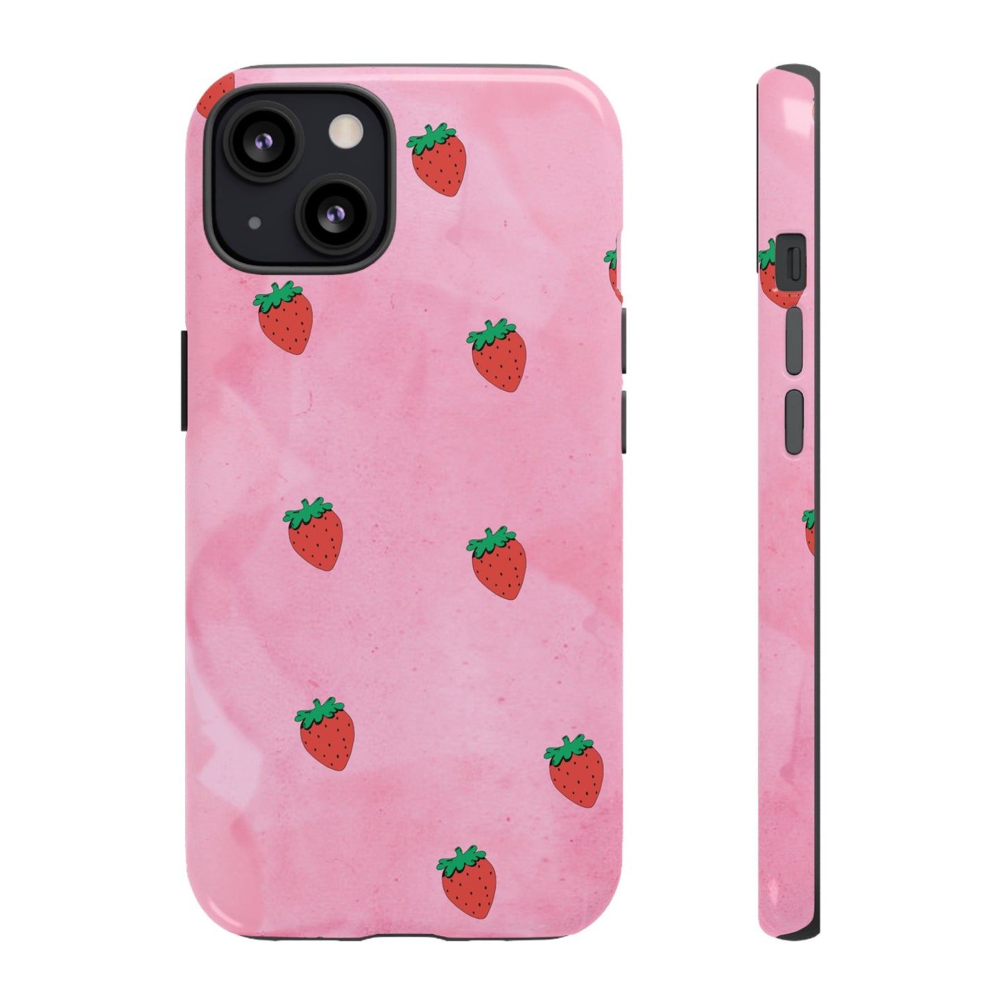 Strawberry Wallpaper Phone Case | iPhone 15 Plus/ Pro, 14, 13, 12| Google Pixel 7, Pro, 5| Samsung Galaxy S23 All Major Phone Models