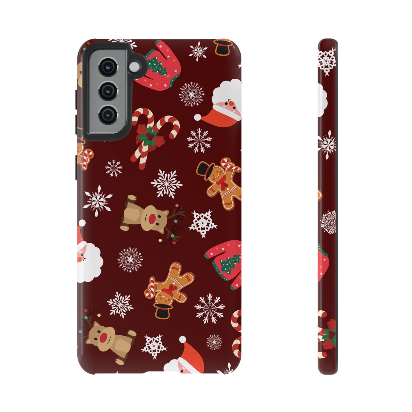 Festive Christmas Wallpaper Phone Case | iPhone 15 Plus/ Pro, 14, 13, 12| Google Pixel 7, Pro, 5| Samsung Galaxy S23 All Major Phone Models