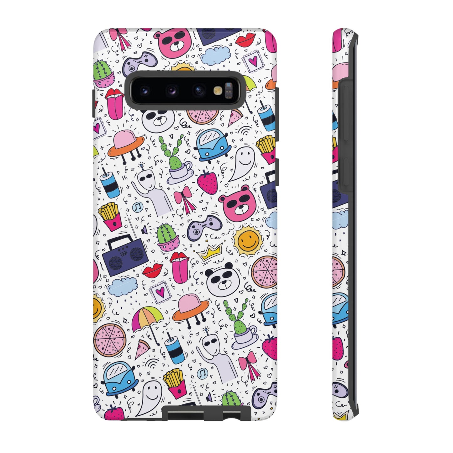 Cartoon Collage Phone Case | iPhone 15 Plus/ Pro, 14, 13, 12| Google Pixel 7, Pro, 5| Samsung Galaxy S23 All Major Phone Models