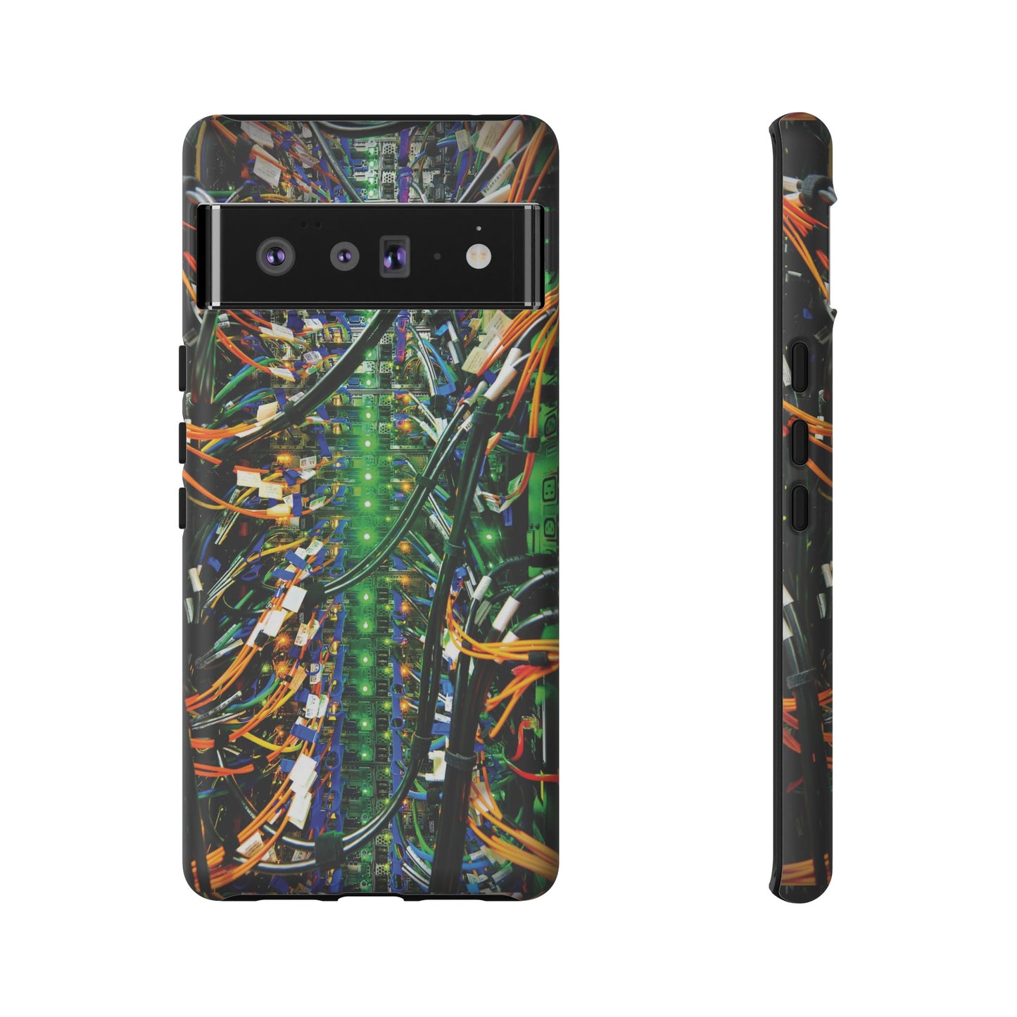 Green Computer Circuitboard Wallpaper Phone Case | iPhone 15 Plus/ Pro, 14, 13, 12| Google Pixel 7, Pro, 5| Samsung Galaxy S23 All Major Phone Models