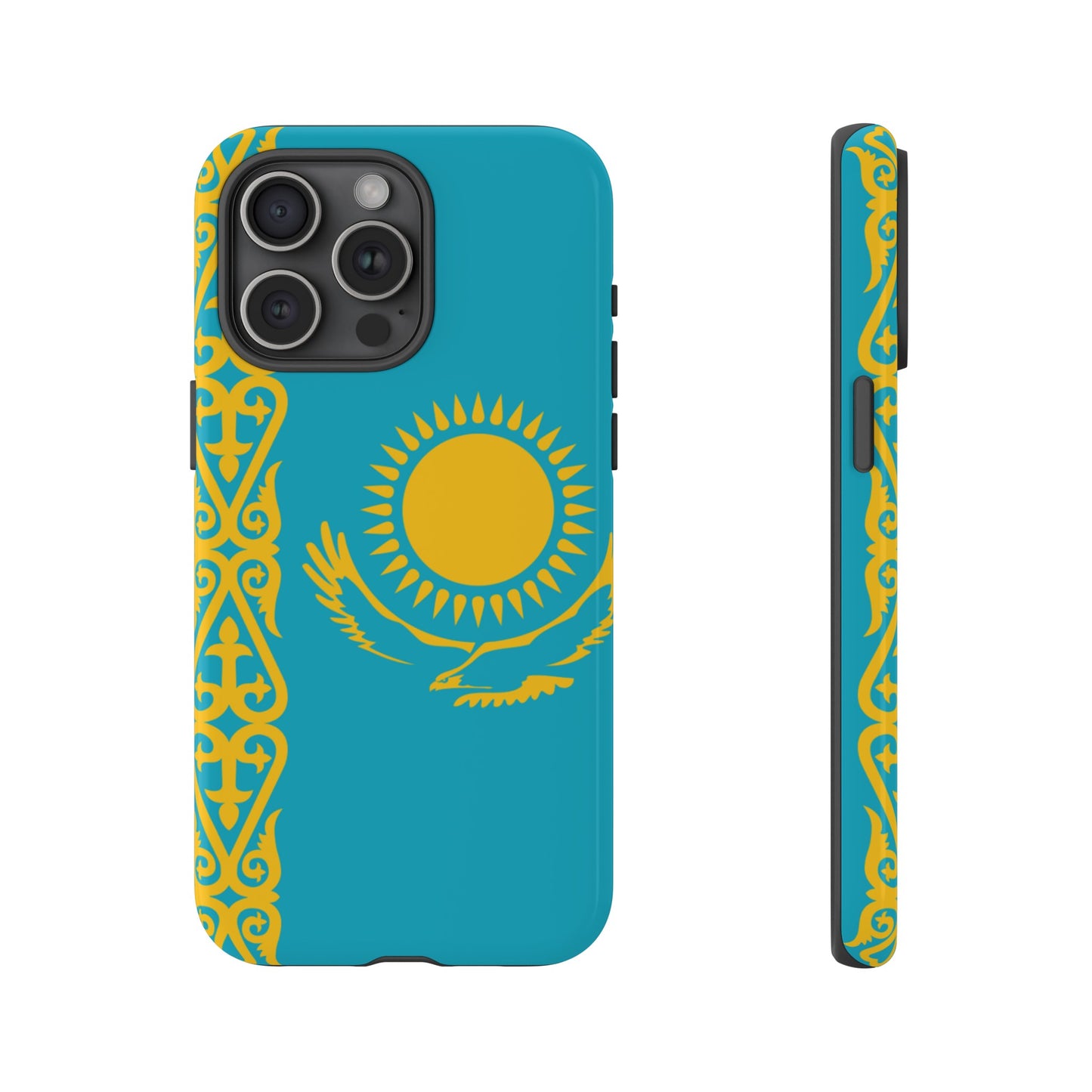 Kazakhstan Flag Phone Case | iPhone 15 Plus/ Pro, 14, 13, 12| Google Pixel 7, Pro, 5| Samsung Galaxy S23 All Major Phone Models