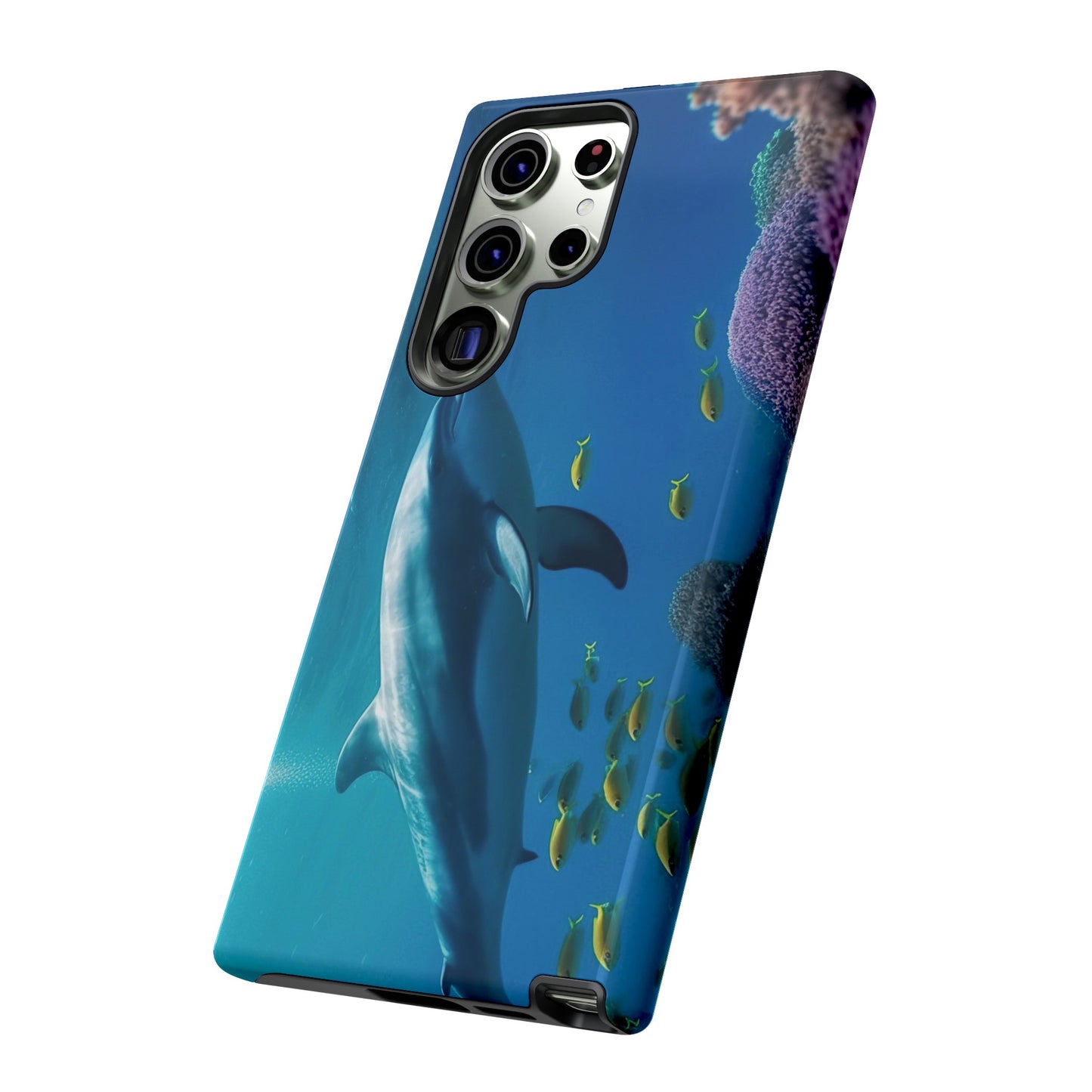 Dolphin Wallpaper Phone Case | iPhone 15 Plus/ Pro, 14, 13, 12| Google Pixel 7, Pro, 5| Samsung Galaxy S23 All Major Phone Models